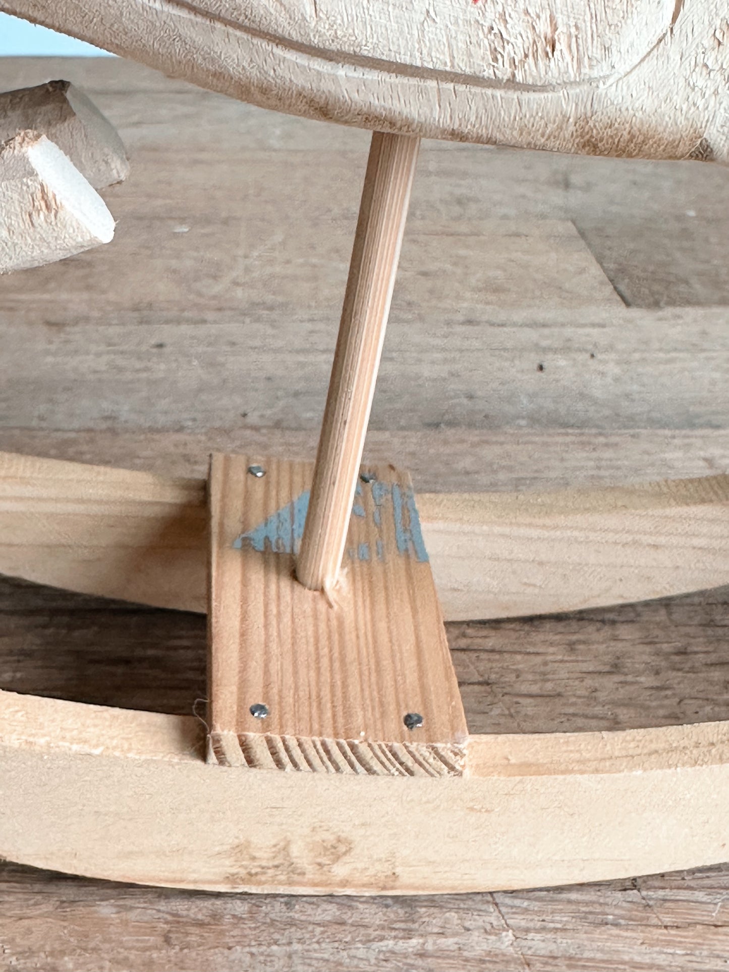 Found Wooden Rocking Reindeer