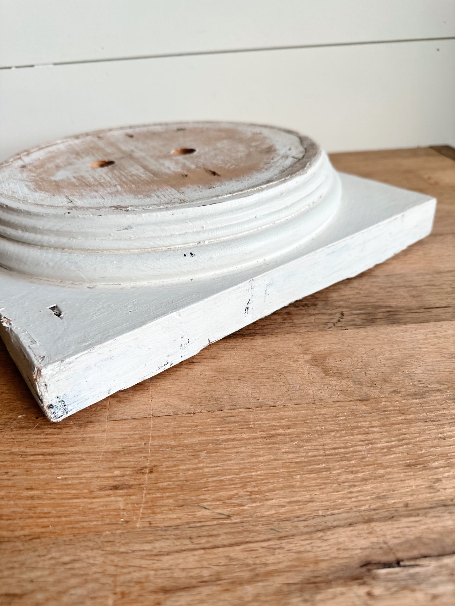 Vintage Wooden Column Base Riser