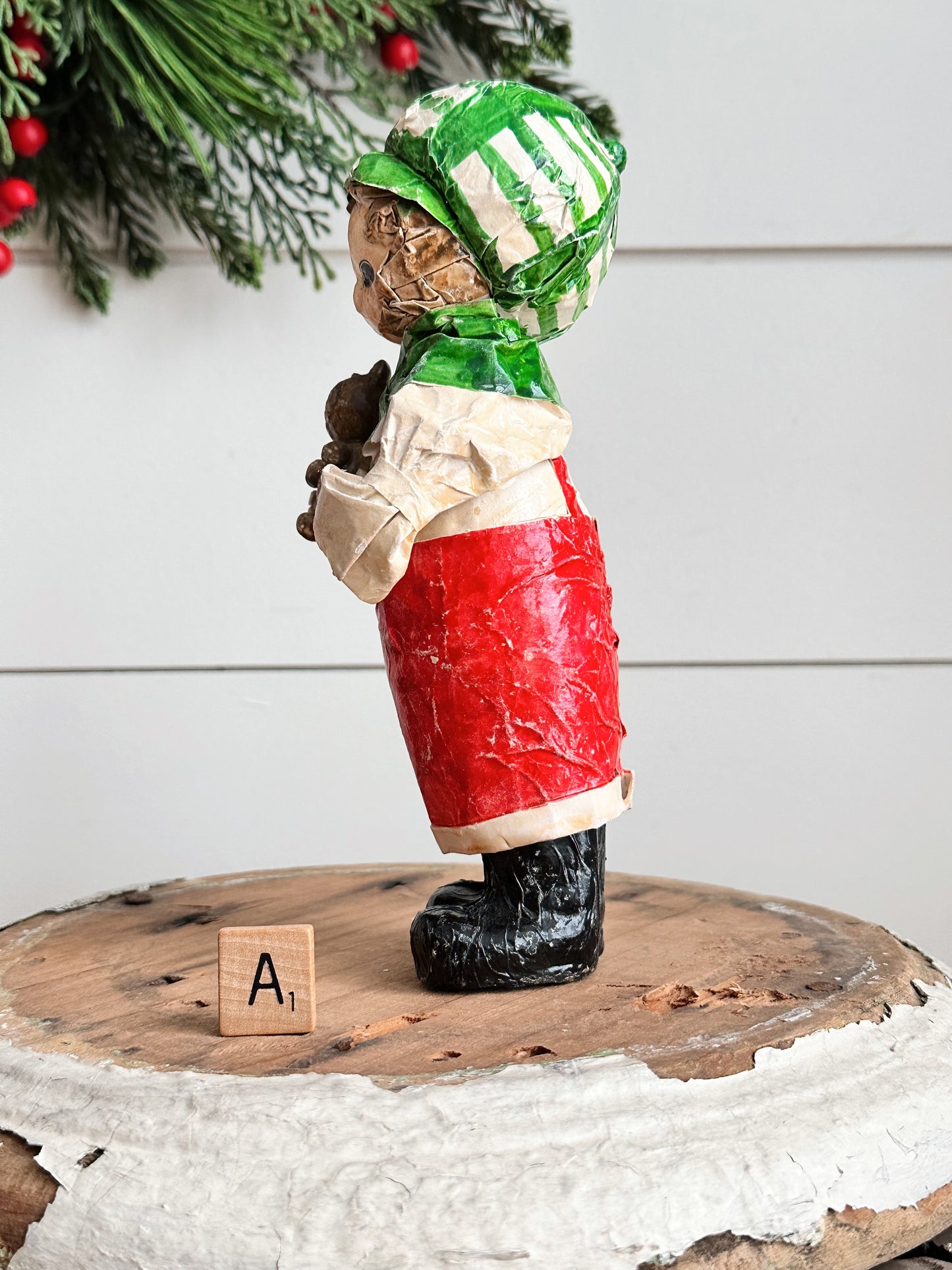 Vintage Paper Mache Boy