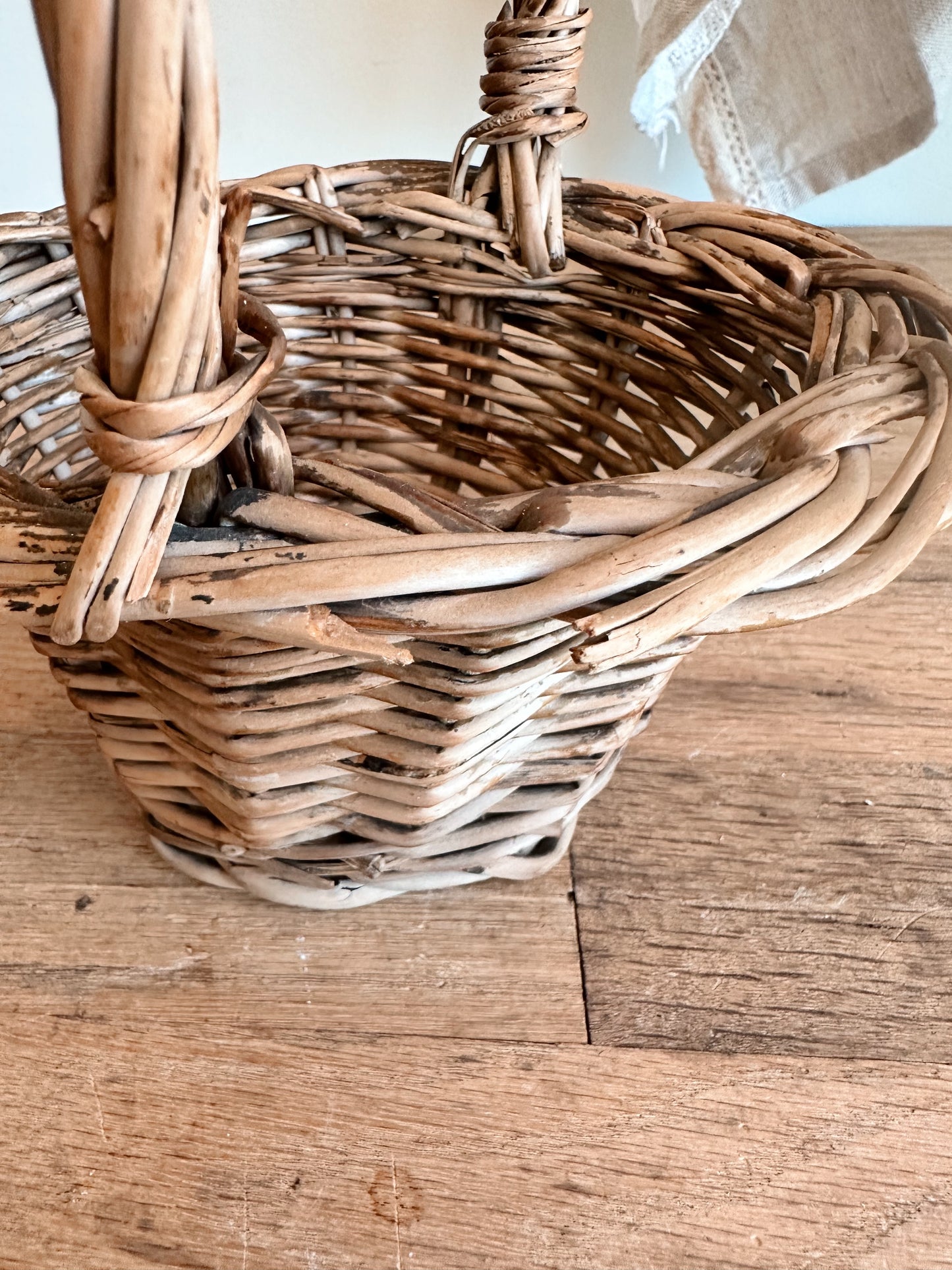 Pair of Vintage Woven Baskets