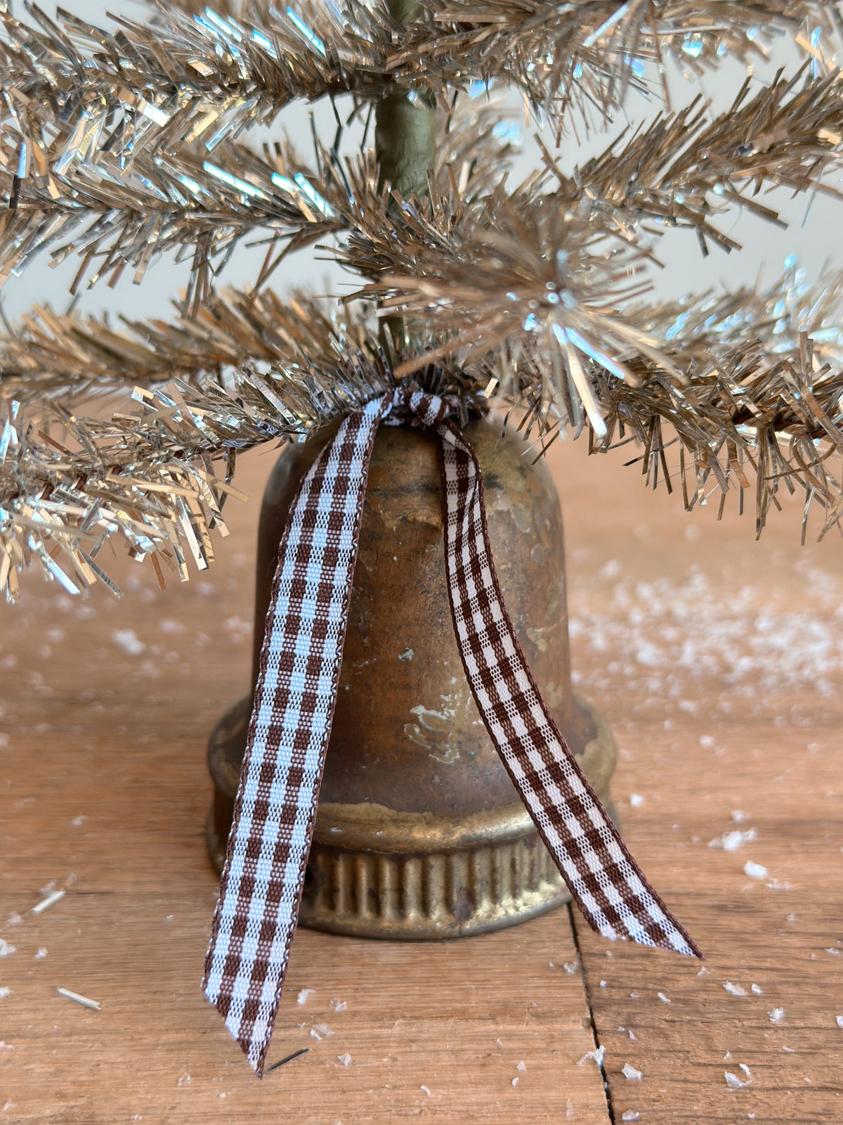 Vintage Brass Salvage Lamp Piece Tinsel Tree