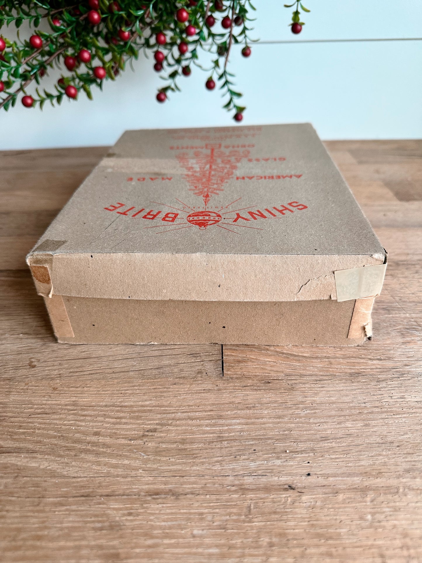 Box of Vintage Shiny Brites (3 unmarked)