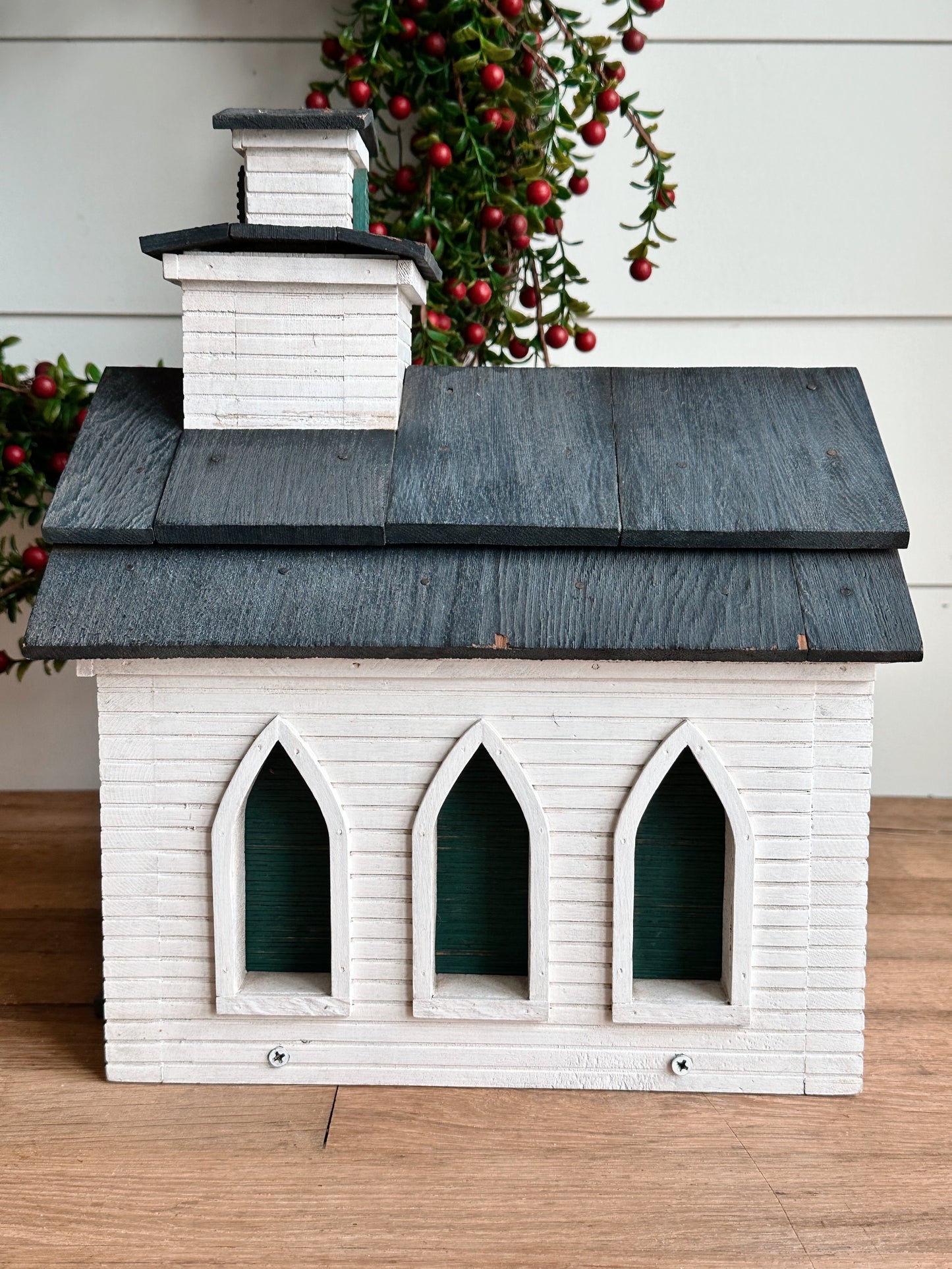 Handmade Church Birdhouse
