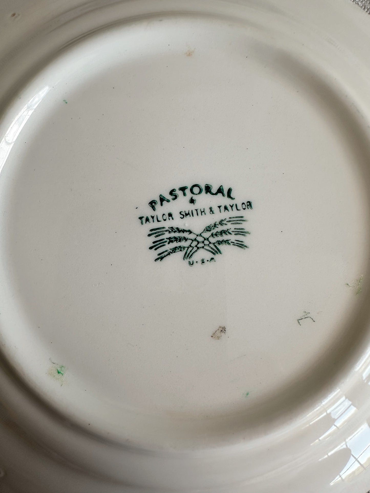 Pair of Taylor, Smith & Taylor Pastoral Dessert Plates