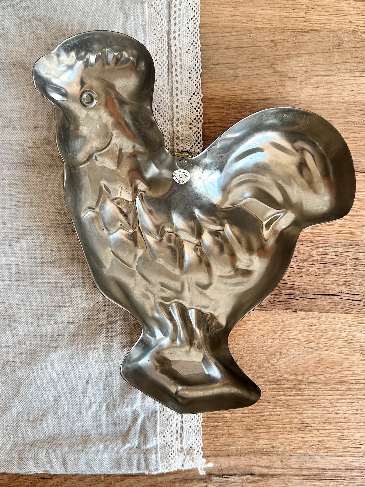 Vintage Copper Rooster Jelly  Mold