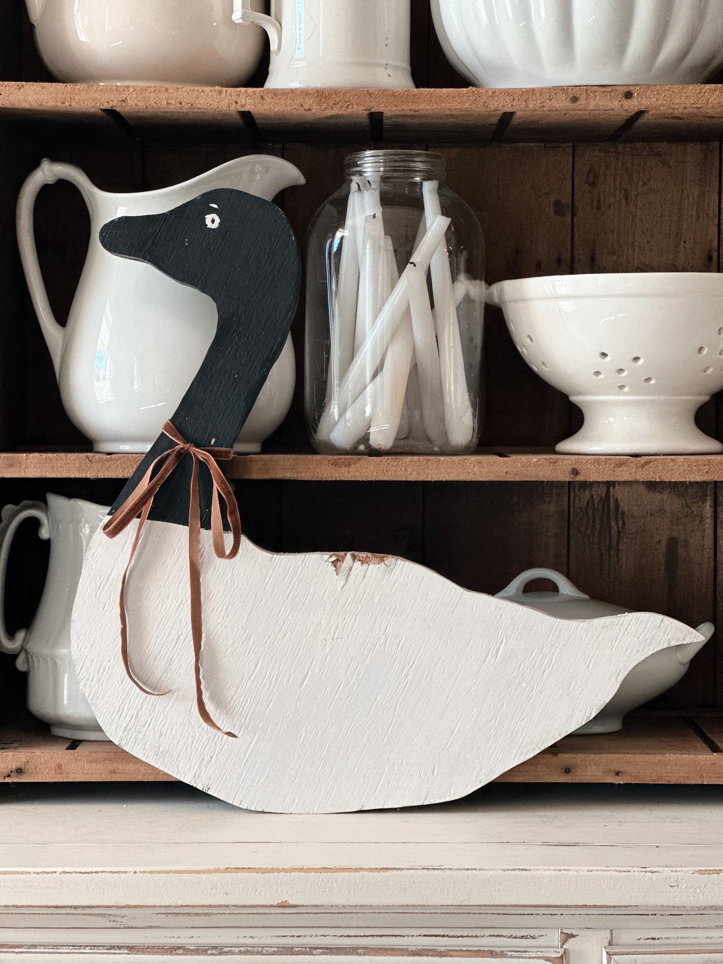 Vintage Wood Goose Decoy