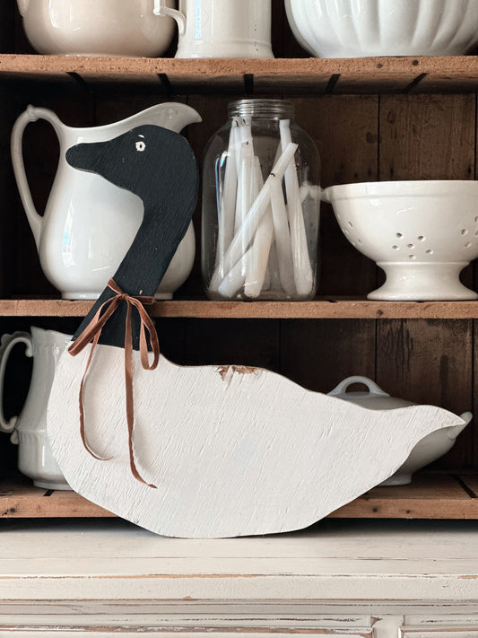 Vintage Wood Goose Decoy