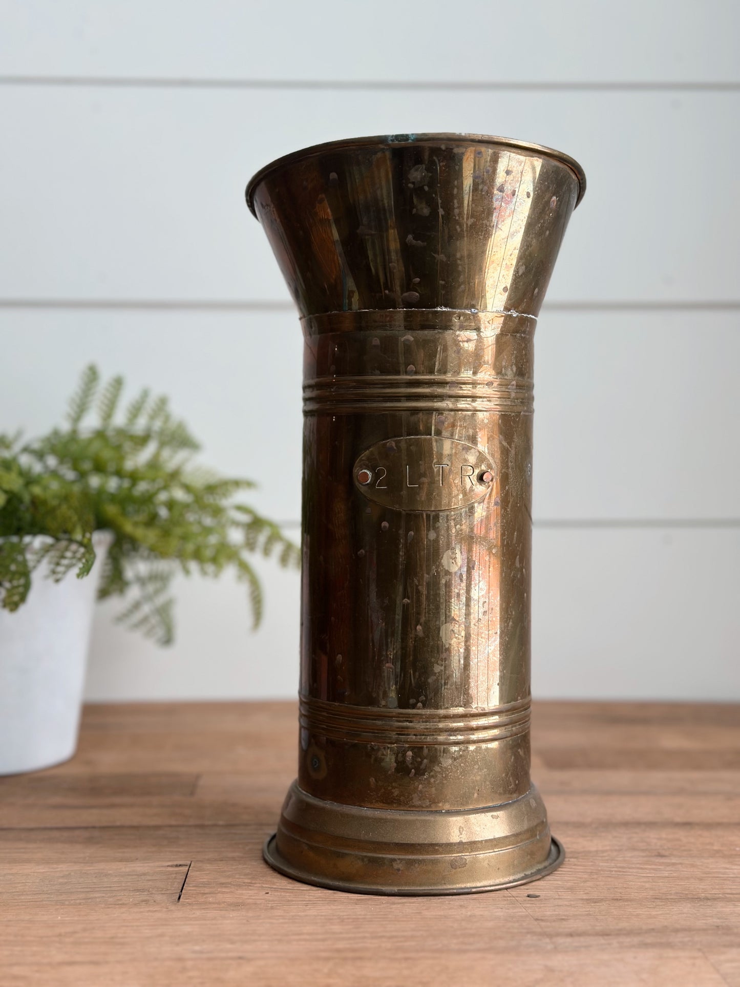 Vintage Brass Pitcher, 2 Ltr