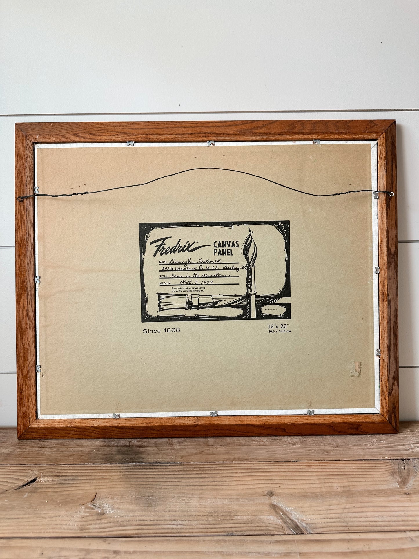Vintage Framed Home In The Mountains Painting