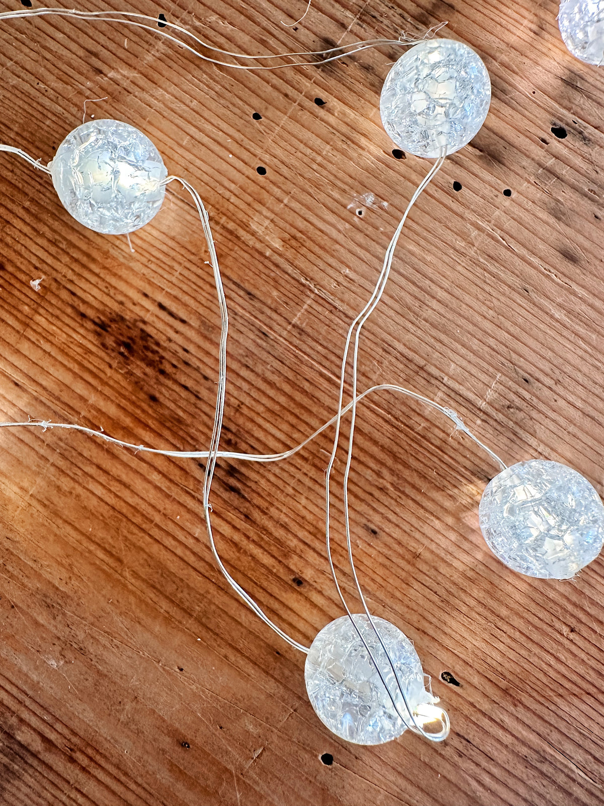 Crackle Ball Lights (two strands)