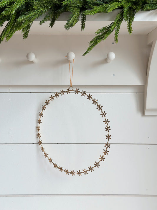 Gold Jewel Wreath Ornament