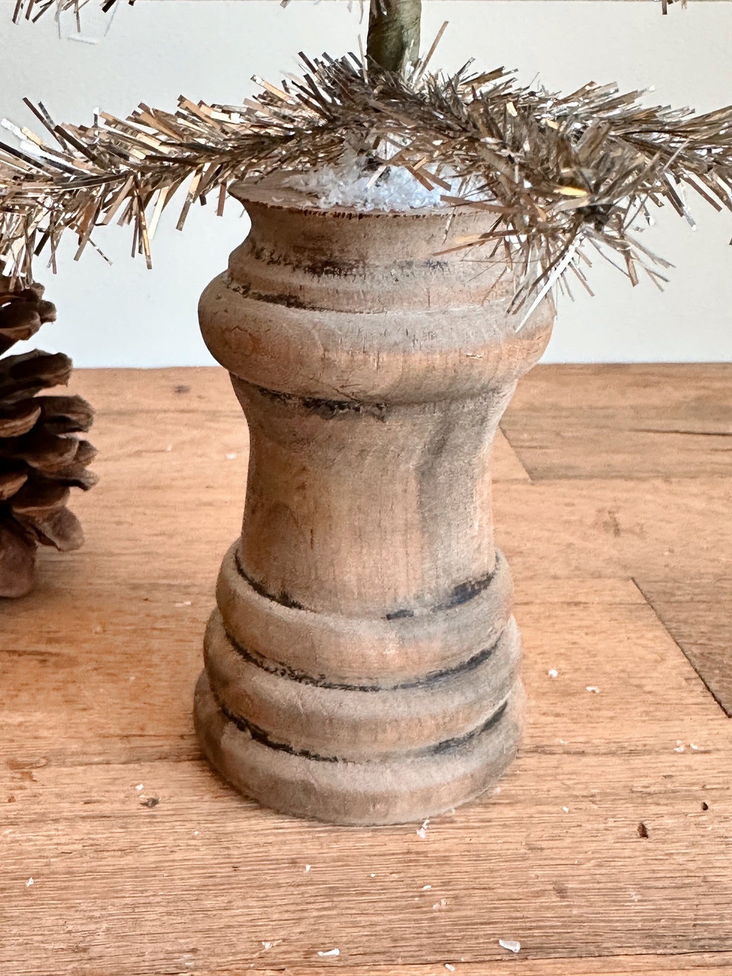 Vintage Spindle Tinsel Tree