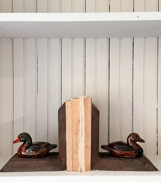 Vintage Duck Bookends