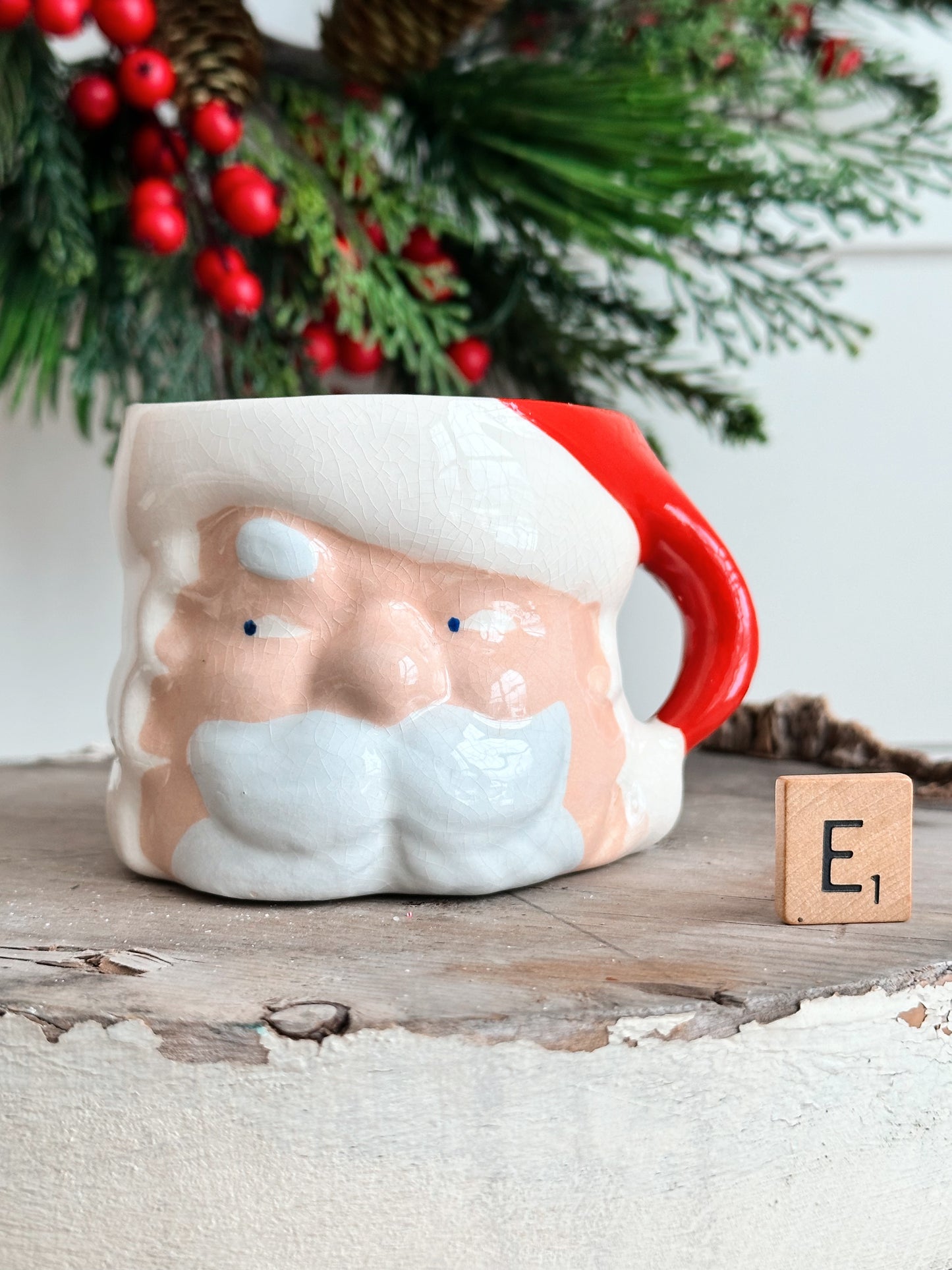 Vintage Santa Mug