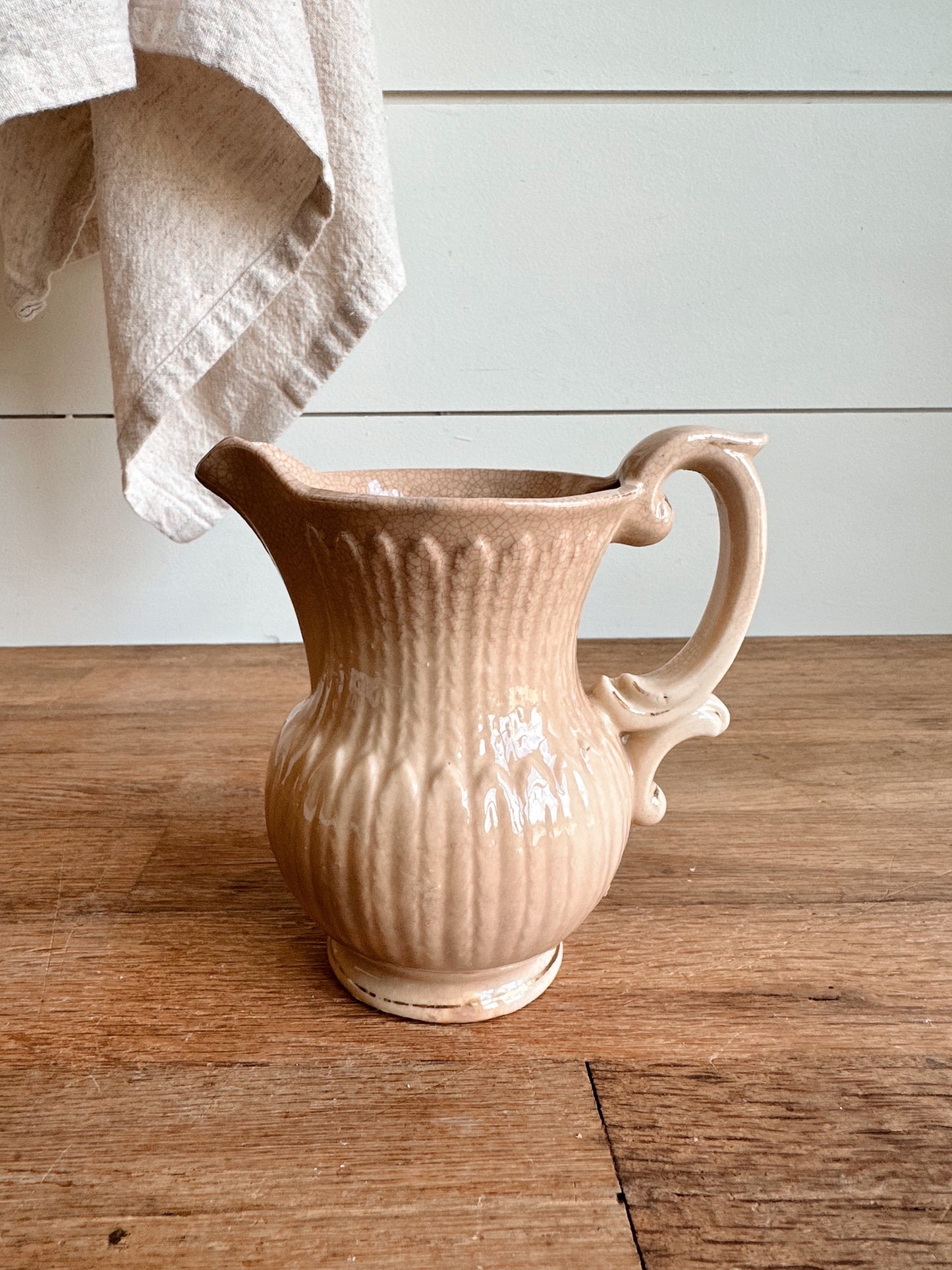 Beautifully Stained Ironstone Creamer, Japan