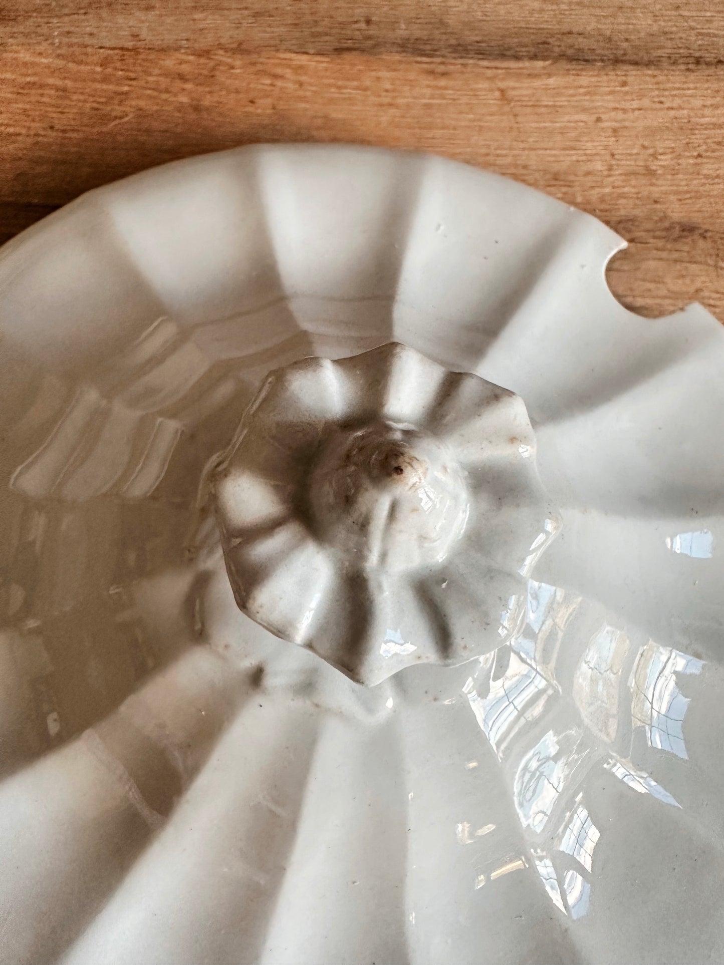 Antique Jacob Furnival Ironstone Punch Bowl & Lid