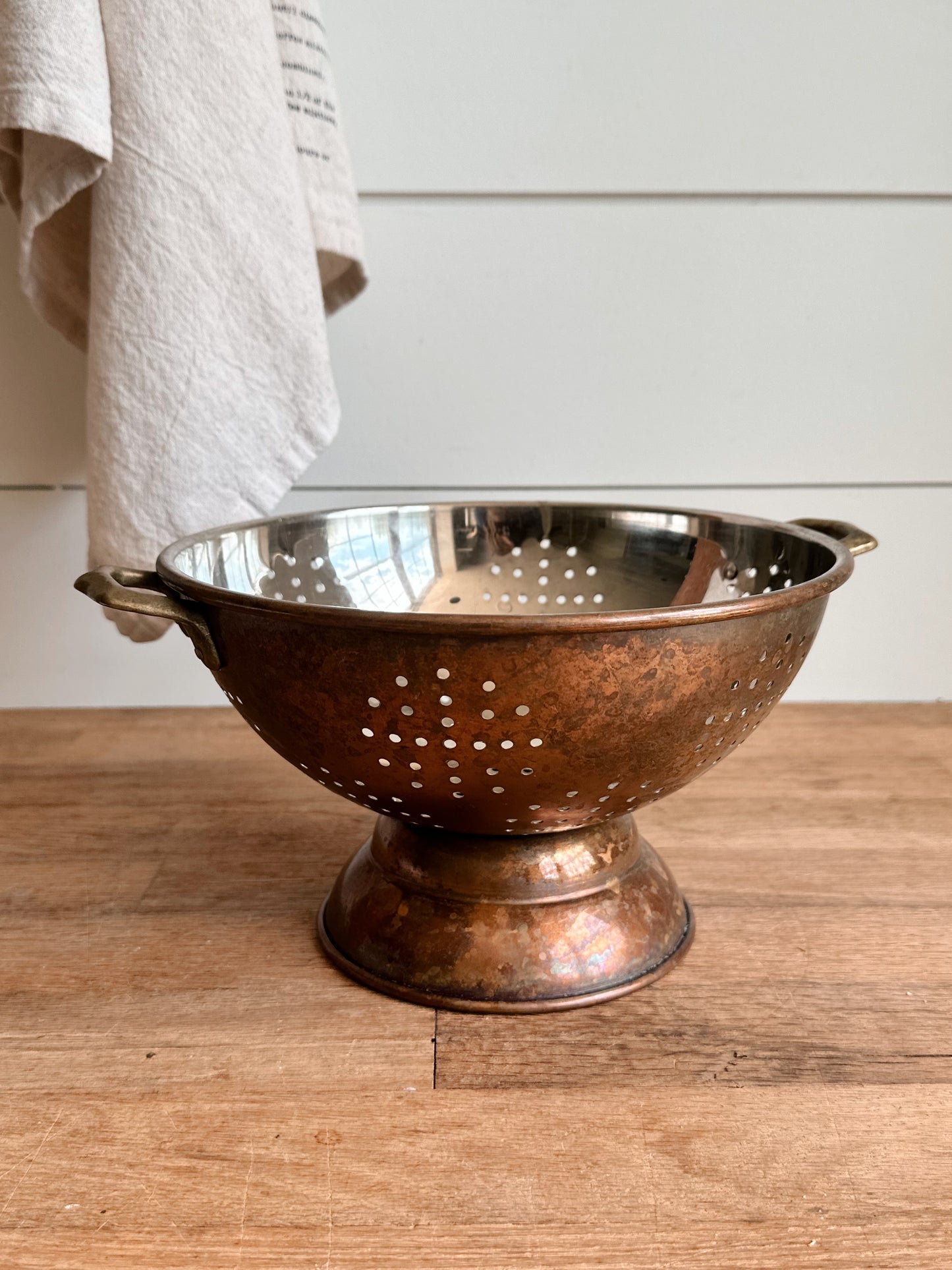Vintage Copper Colander