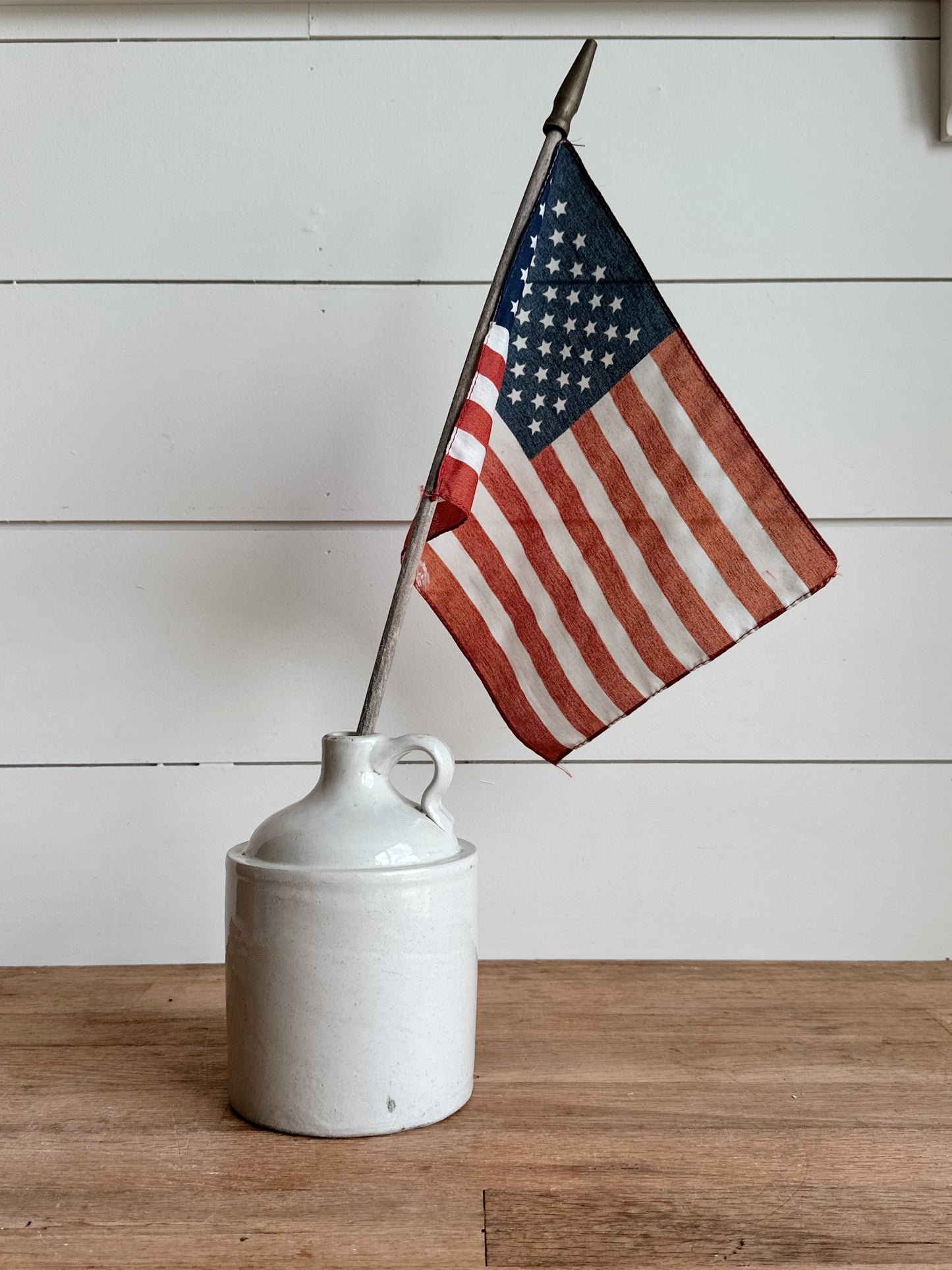 Petite Vintage Stoneware Crock Jug
