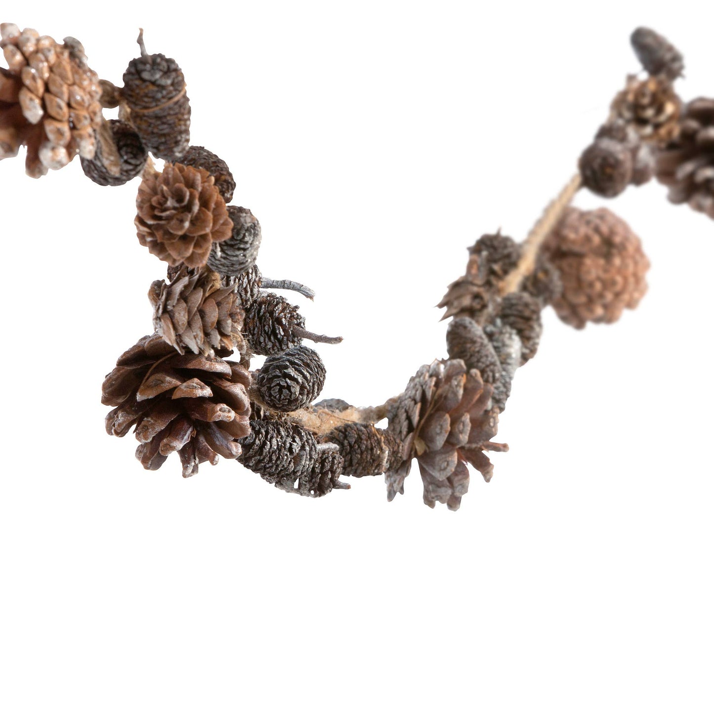 Frosted Mixed Pine Cone Garland