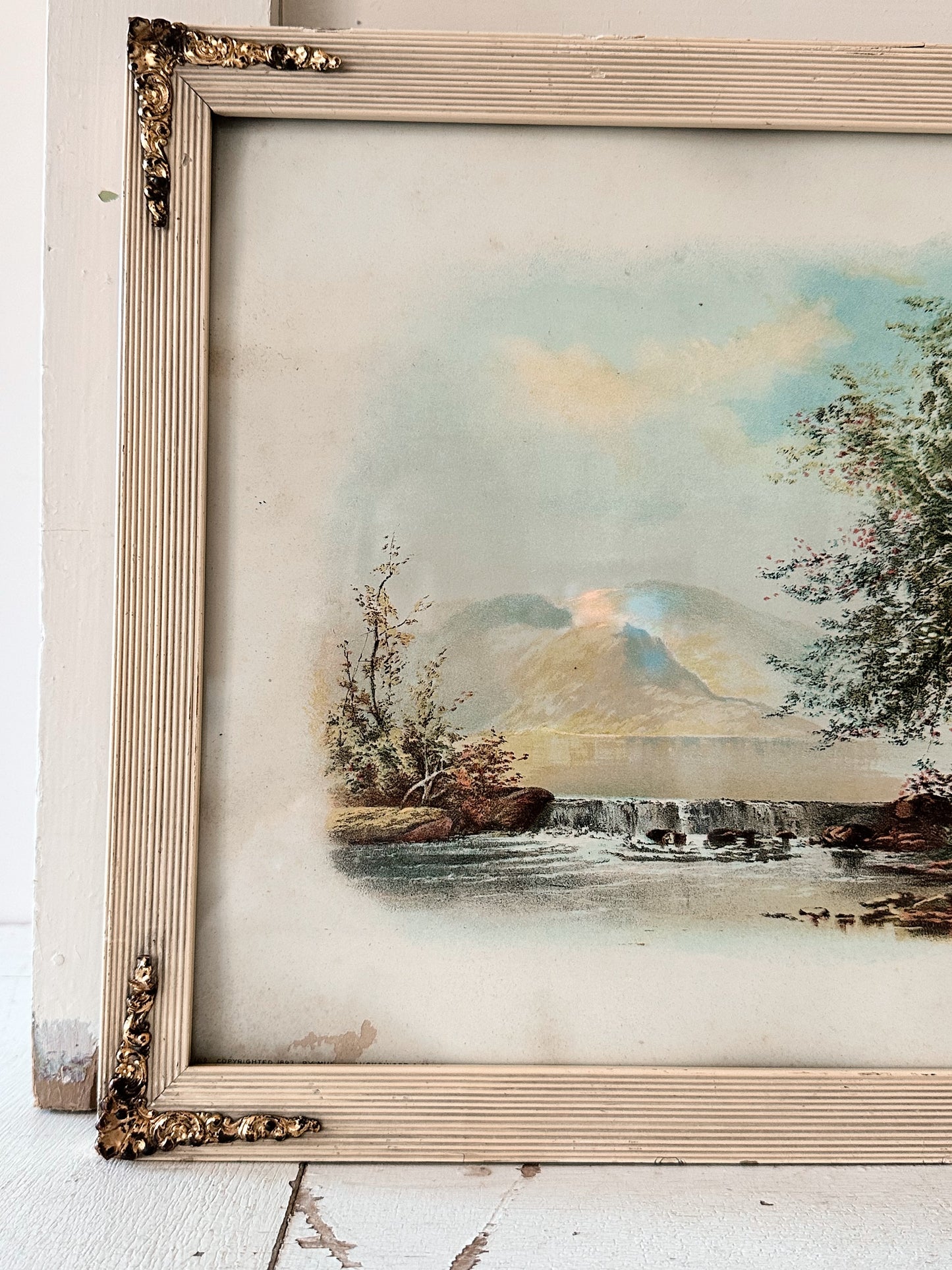 Vintage Framed Landscape Print
