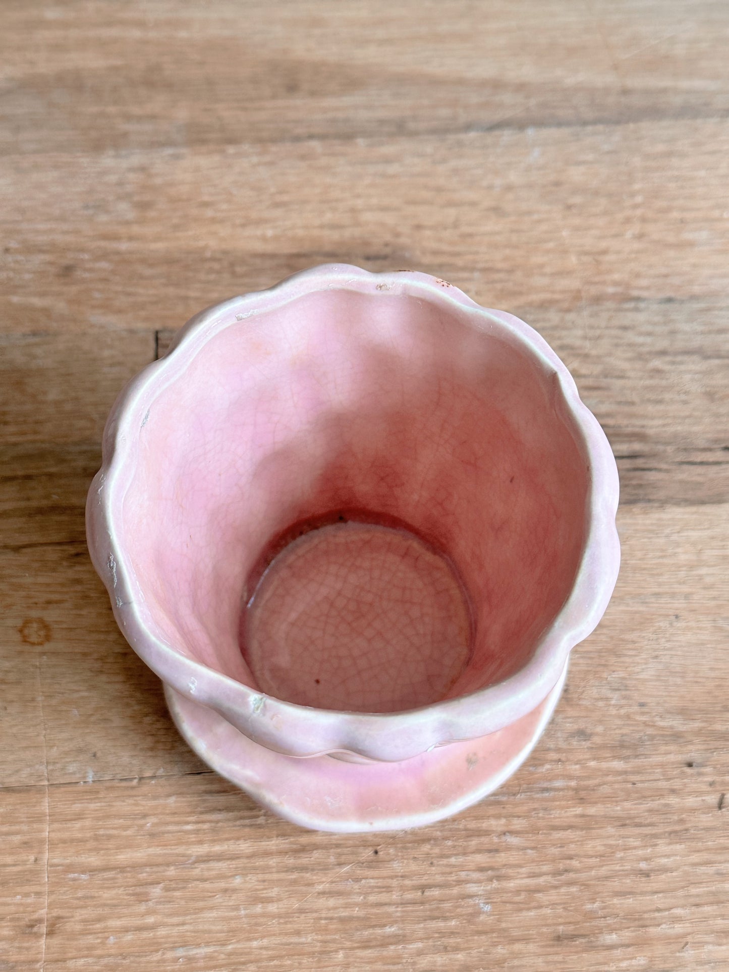 Petite Pink Pottery Flower Pot