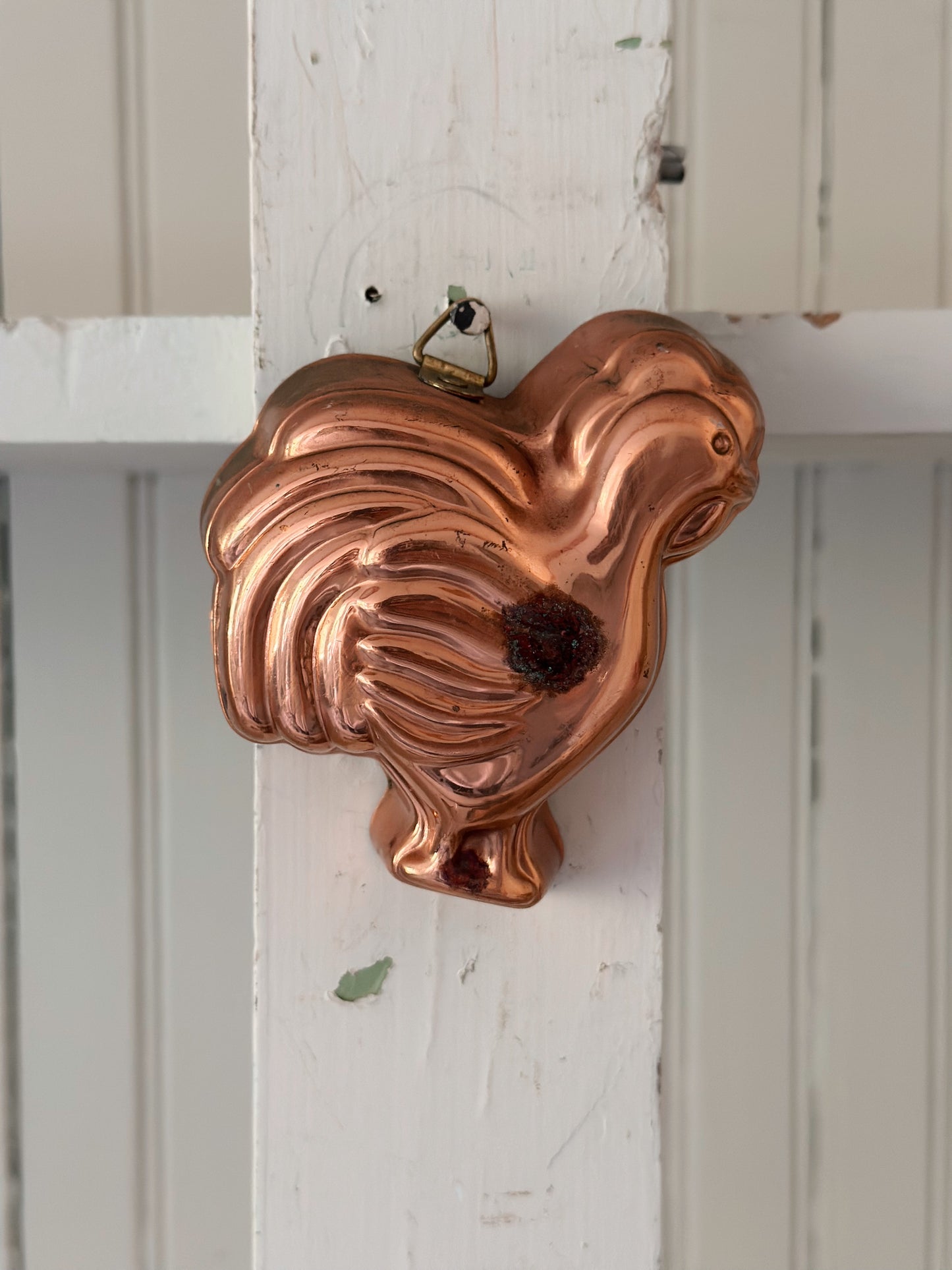 Petite Vintage Copper Rooster Mold