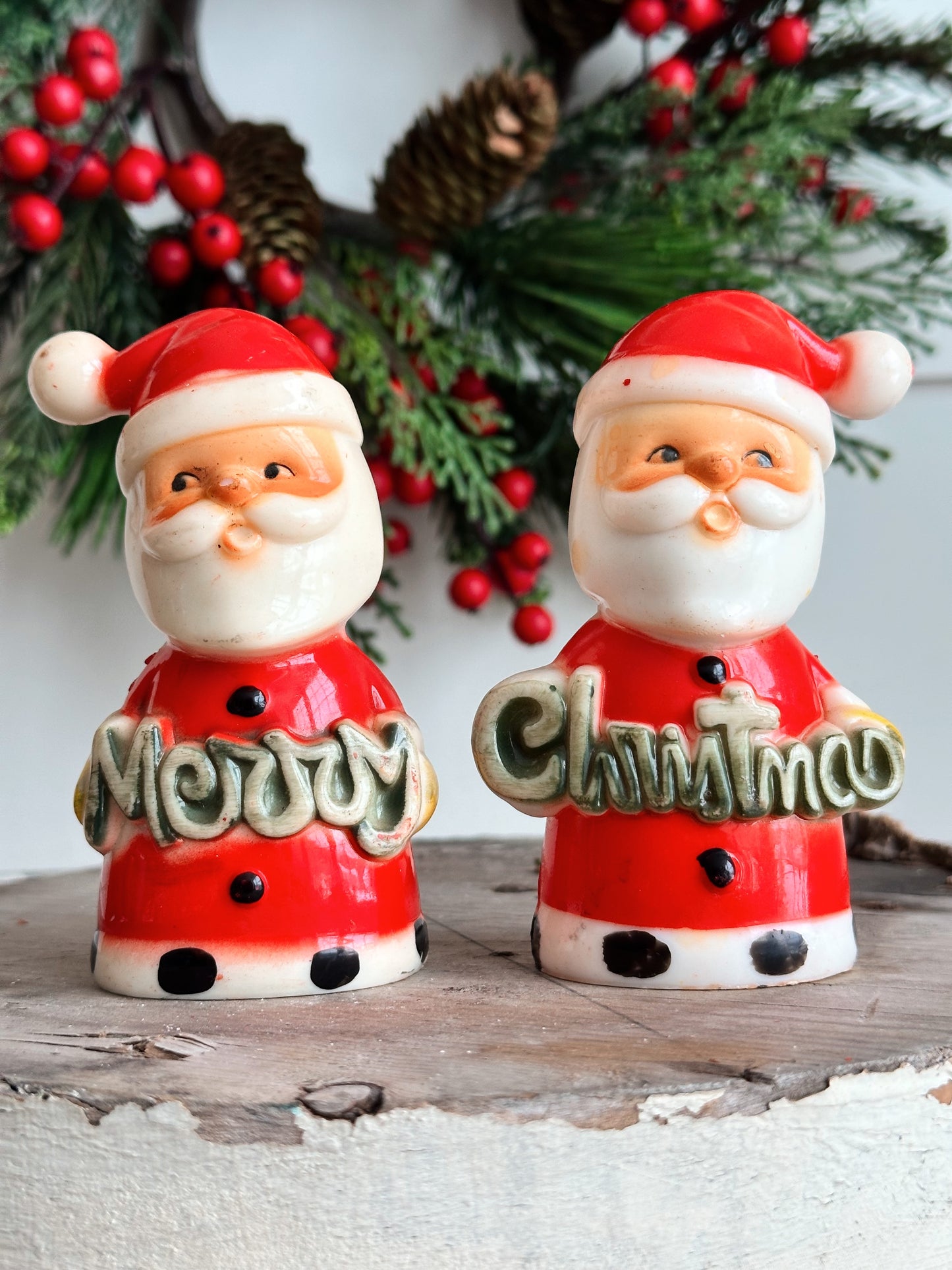 Vintage Brinn Co Plastic Salt & Pepper Shakers