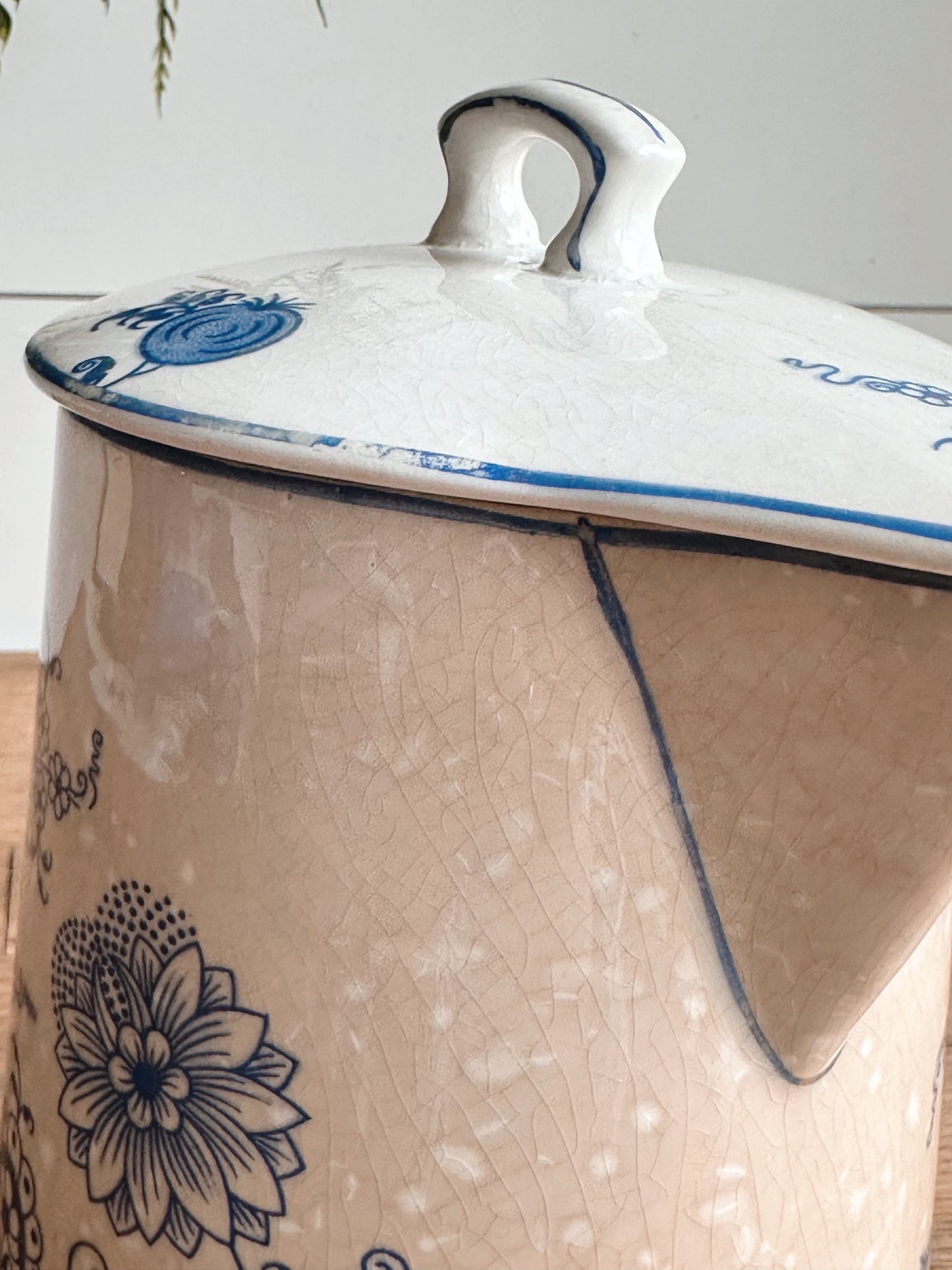 Beautifully Stained Antique Chocolate Pot