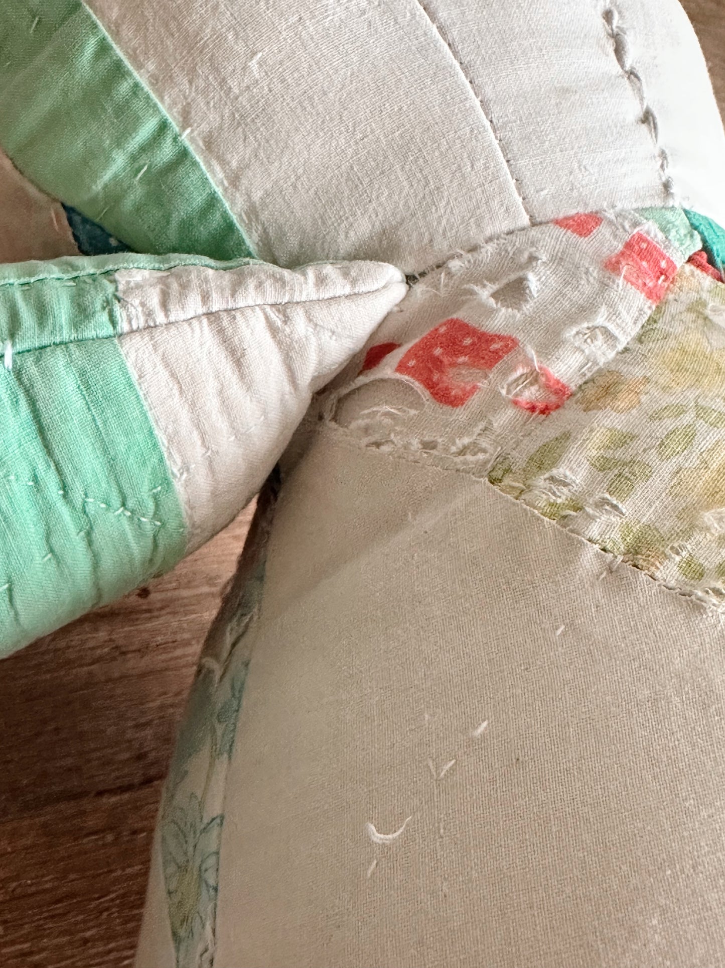 Vintage Handmade Quilt Teddy Bear