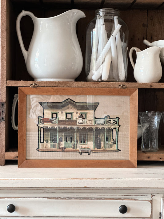 Vintage Framed Hotel Cutout