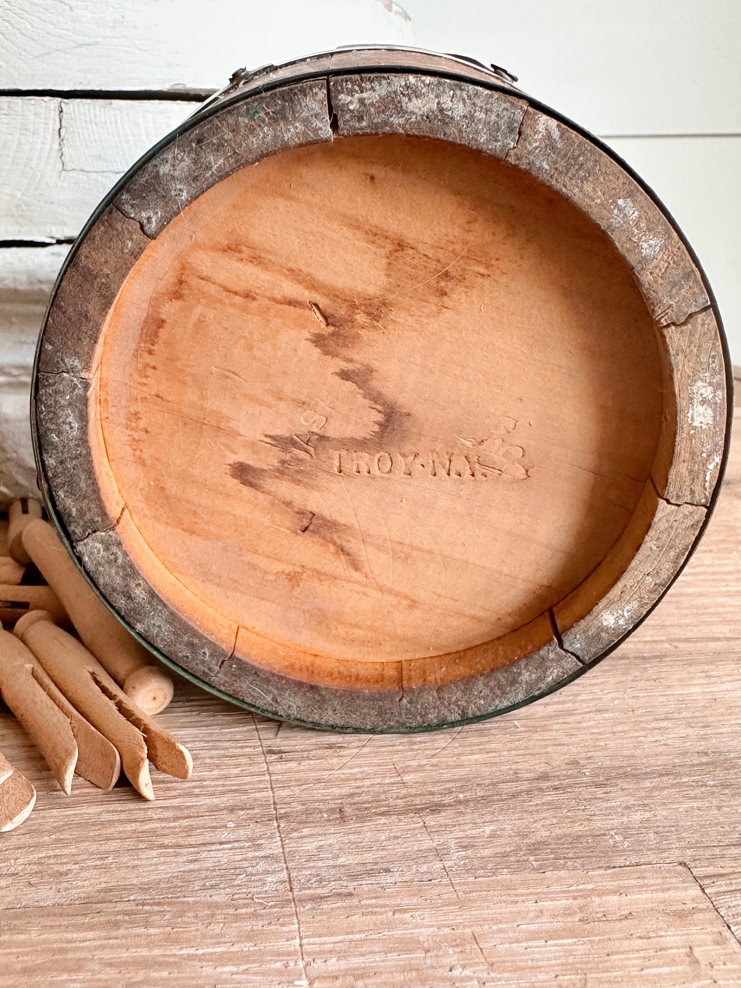 Collection of Antique Miniature Wood Laundry Items