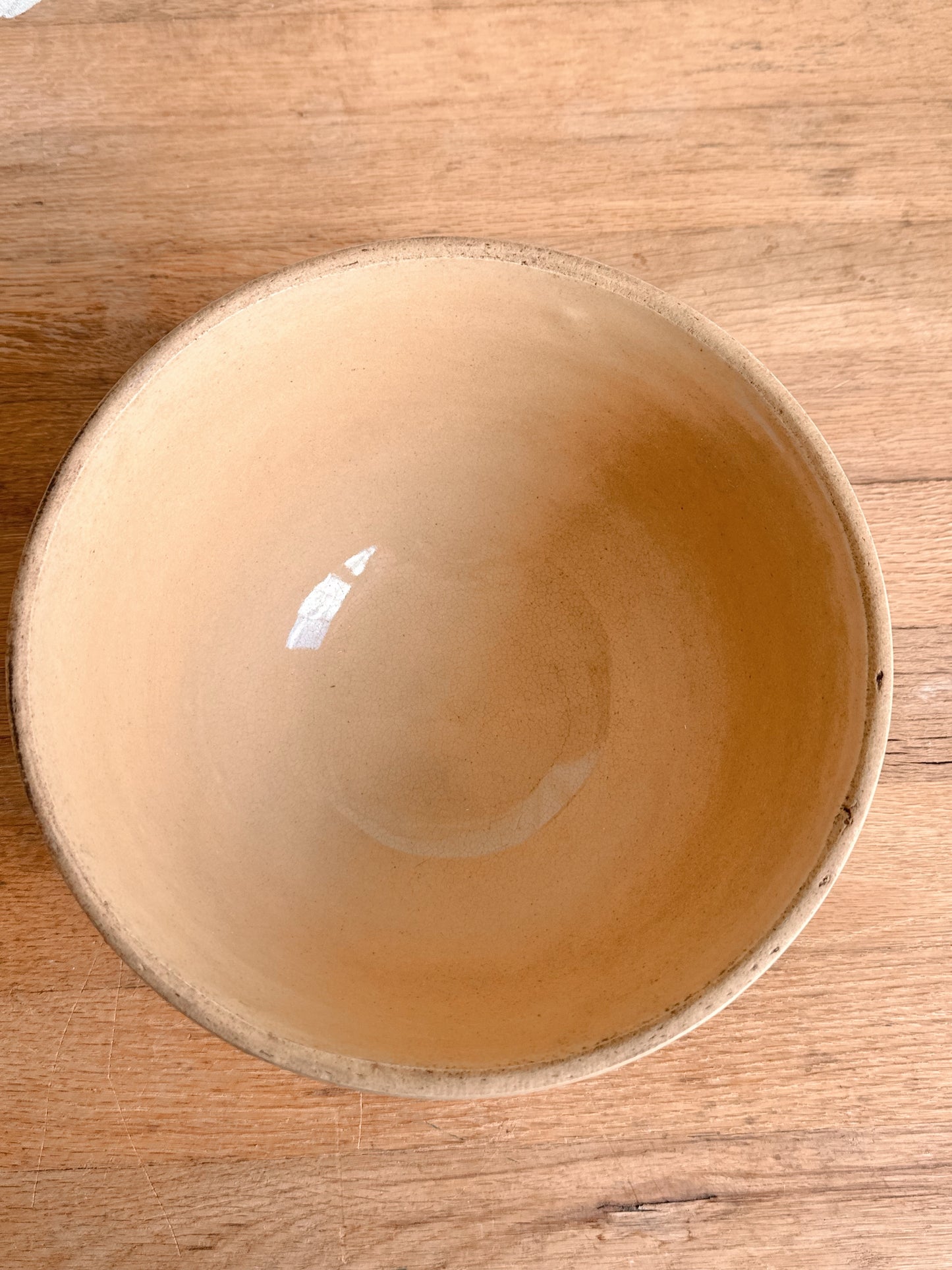 Vintage Banded Stoneware Bowl