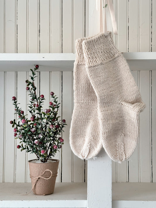 Pair of Knitted Stockings