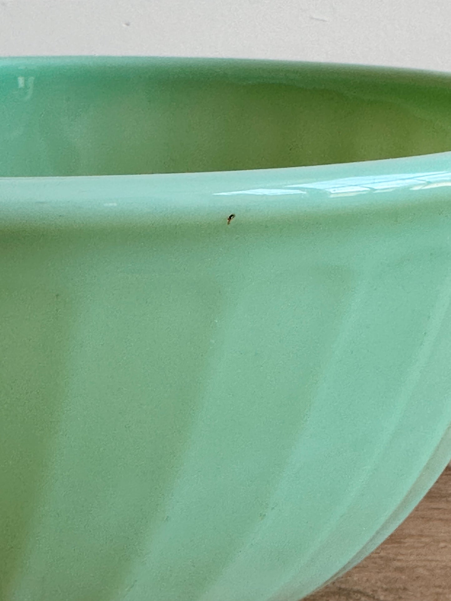 Vintage Fireking Jadite Swirl Bowl