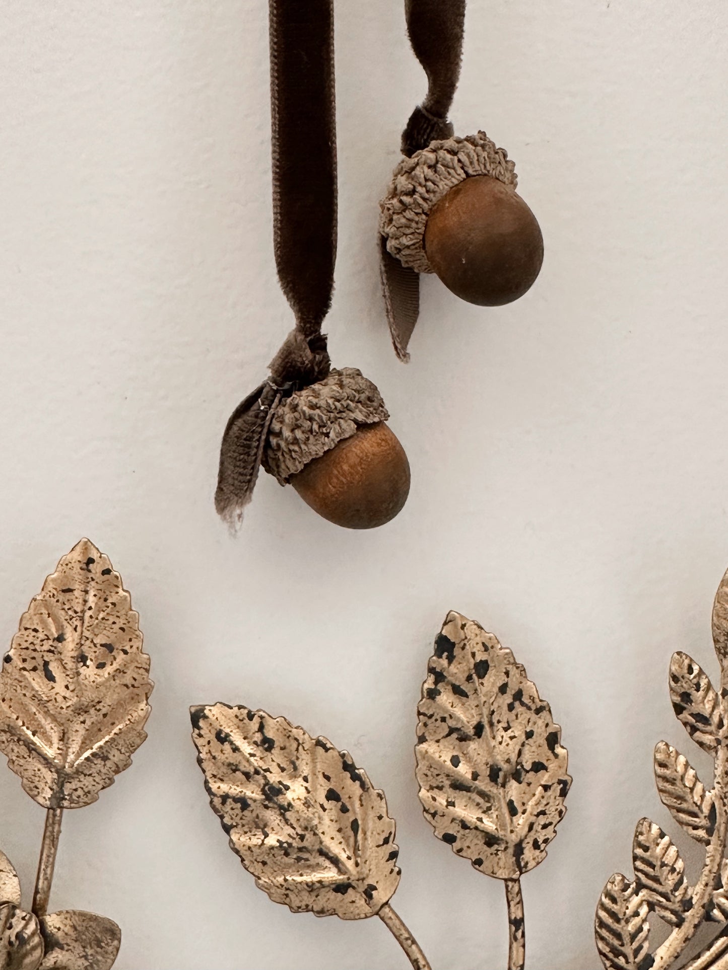 Autumn Pressed Metal Floral Wreath