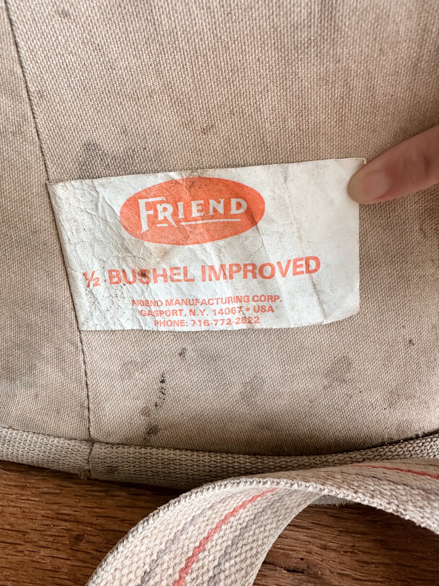 Vintage Apple Picking Bag