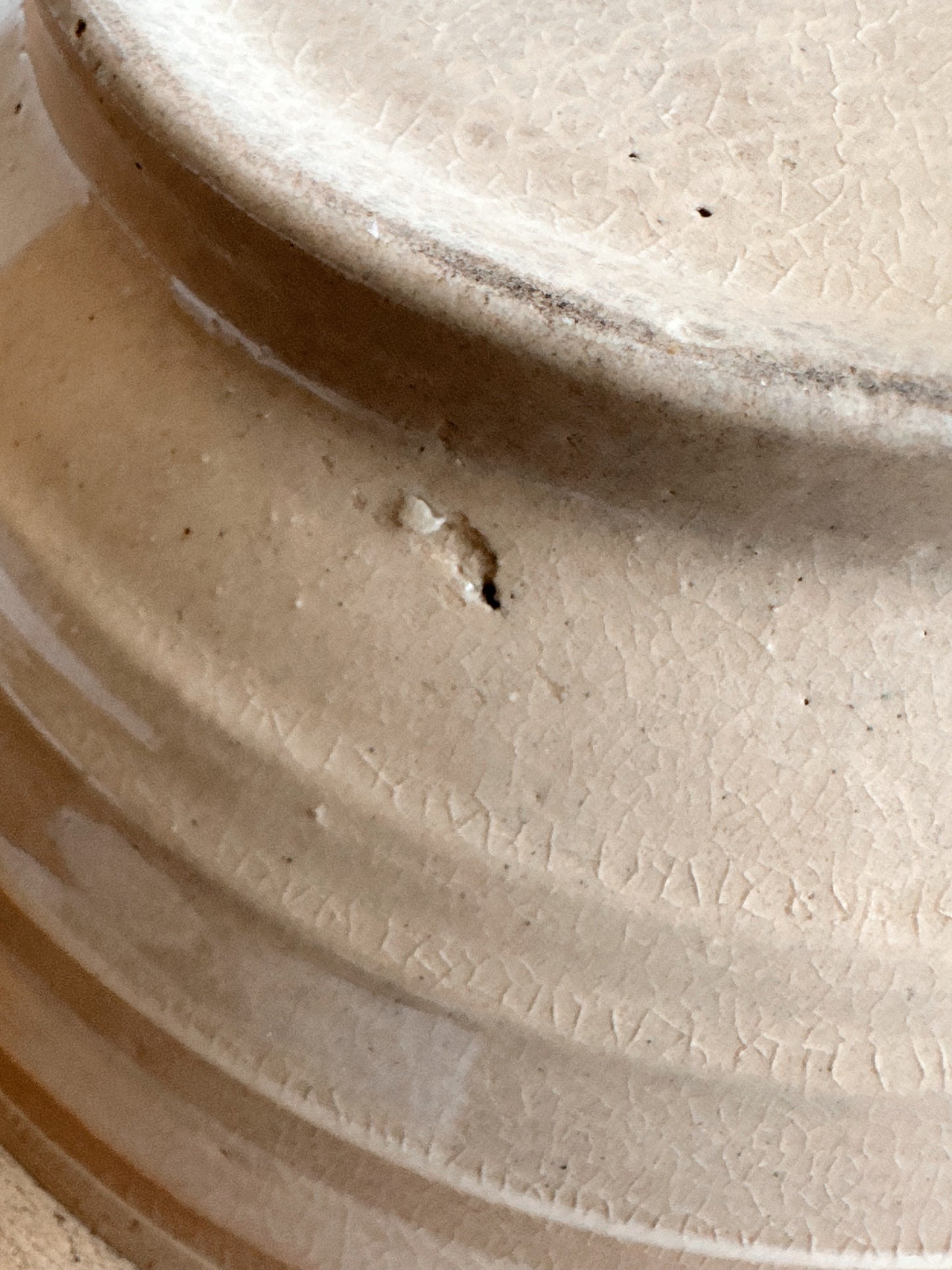 Vintage Banded Stoneware Bowl