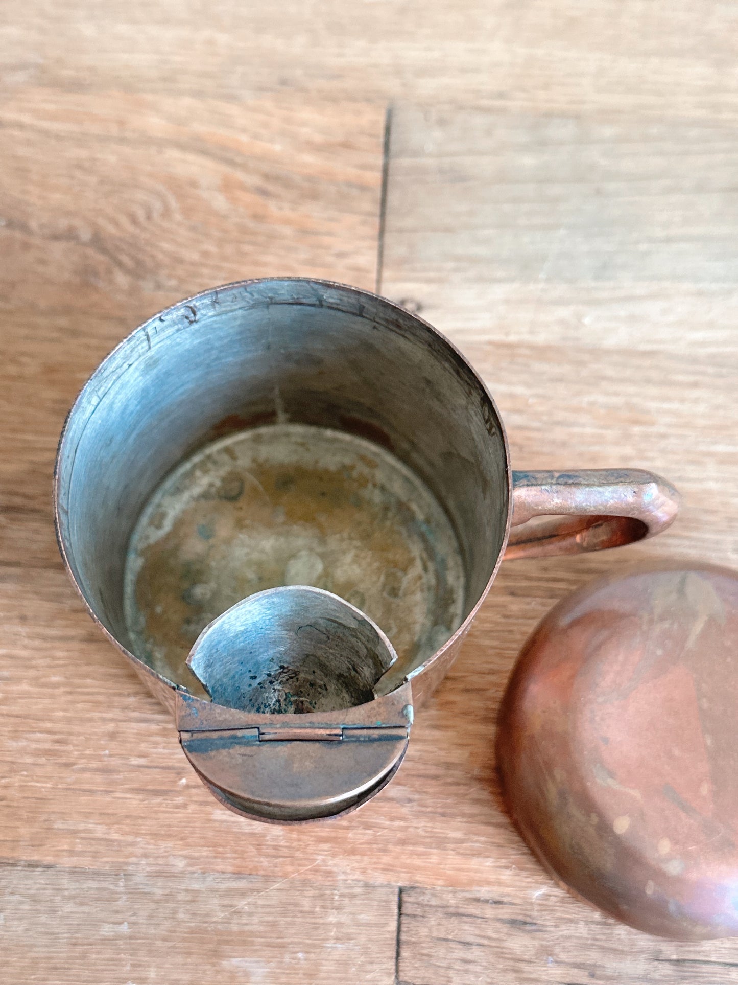 Vintage Copper Creamer