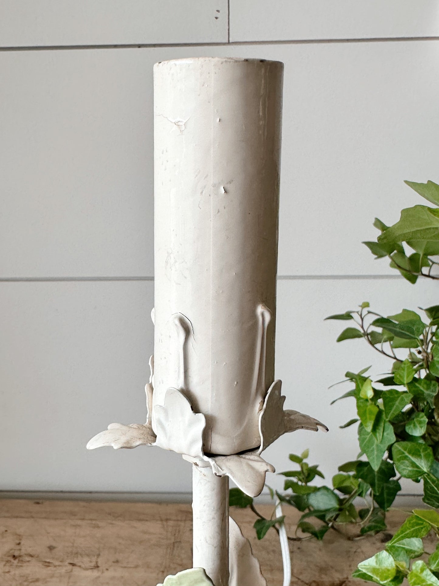 Vintage Floral Tole Lamp
