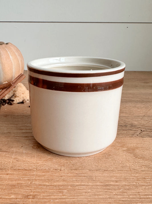 Pumpkin Chai - Striped Crock