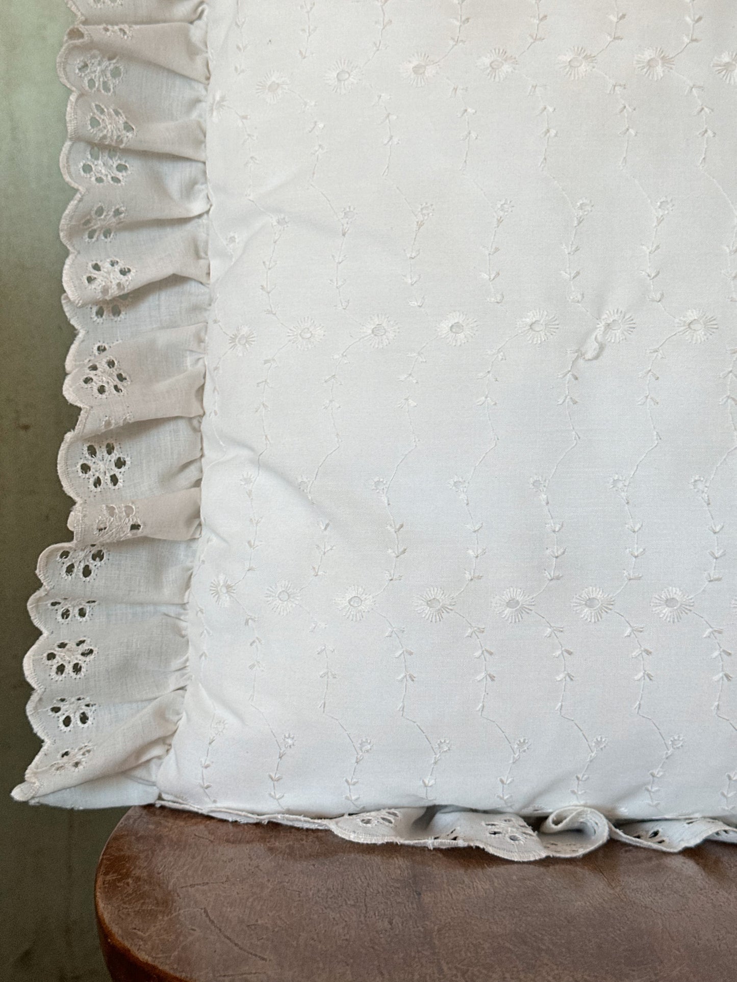 Vintage Eyelet Pillow