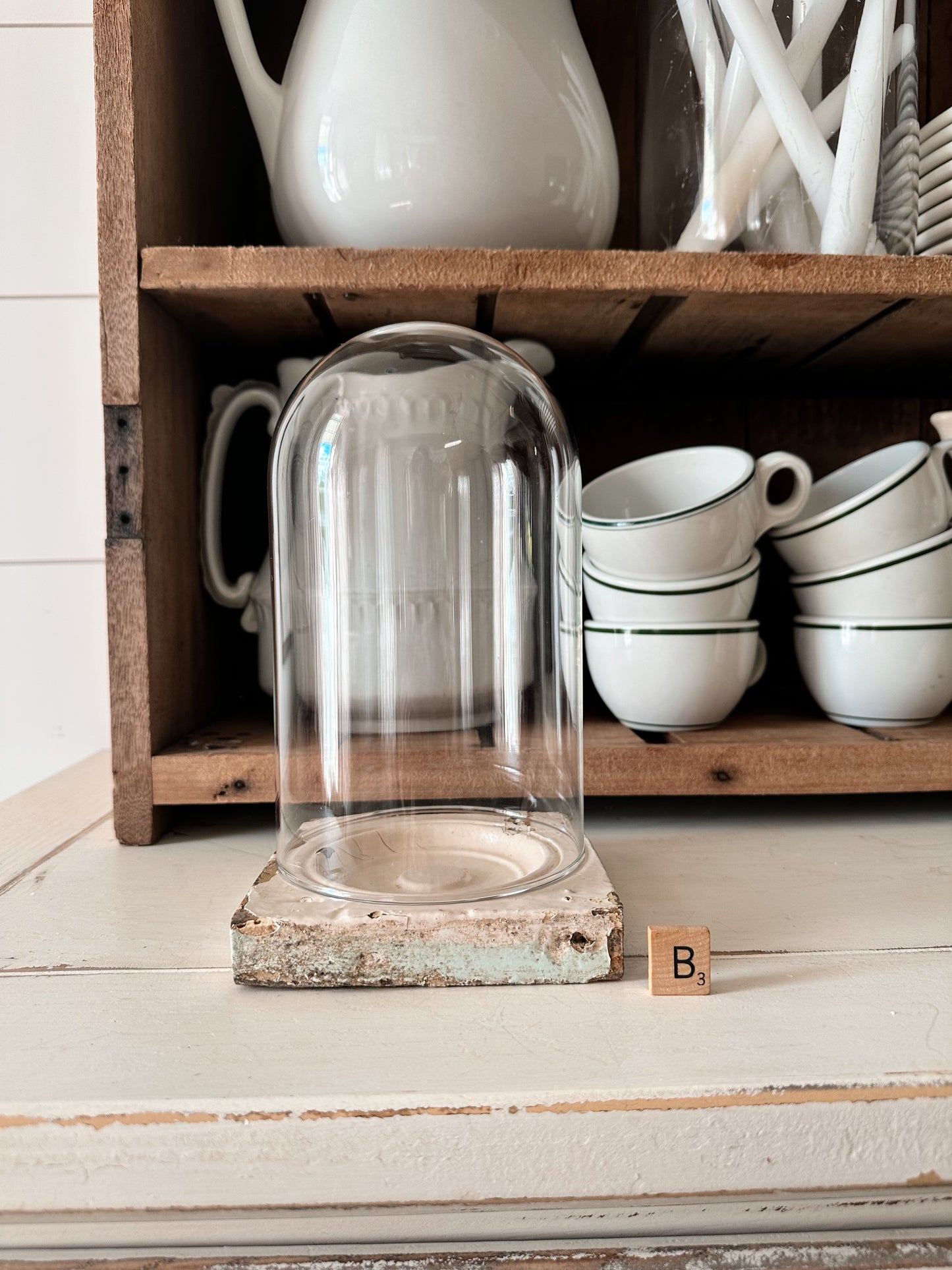 Vintage Plinth & Cloche