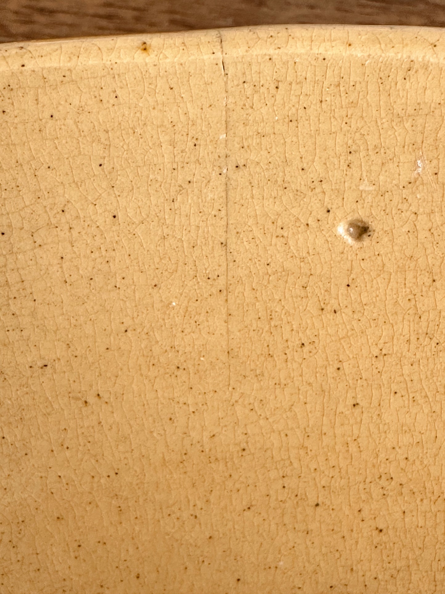 Vintage Yellow Ware Milk Pan