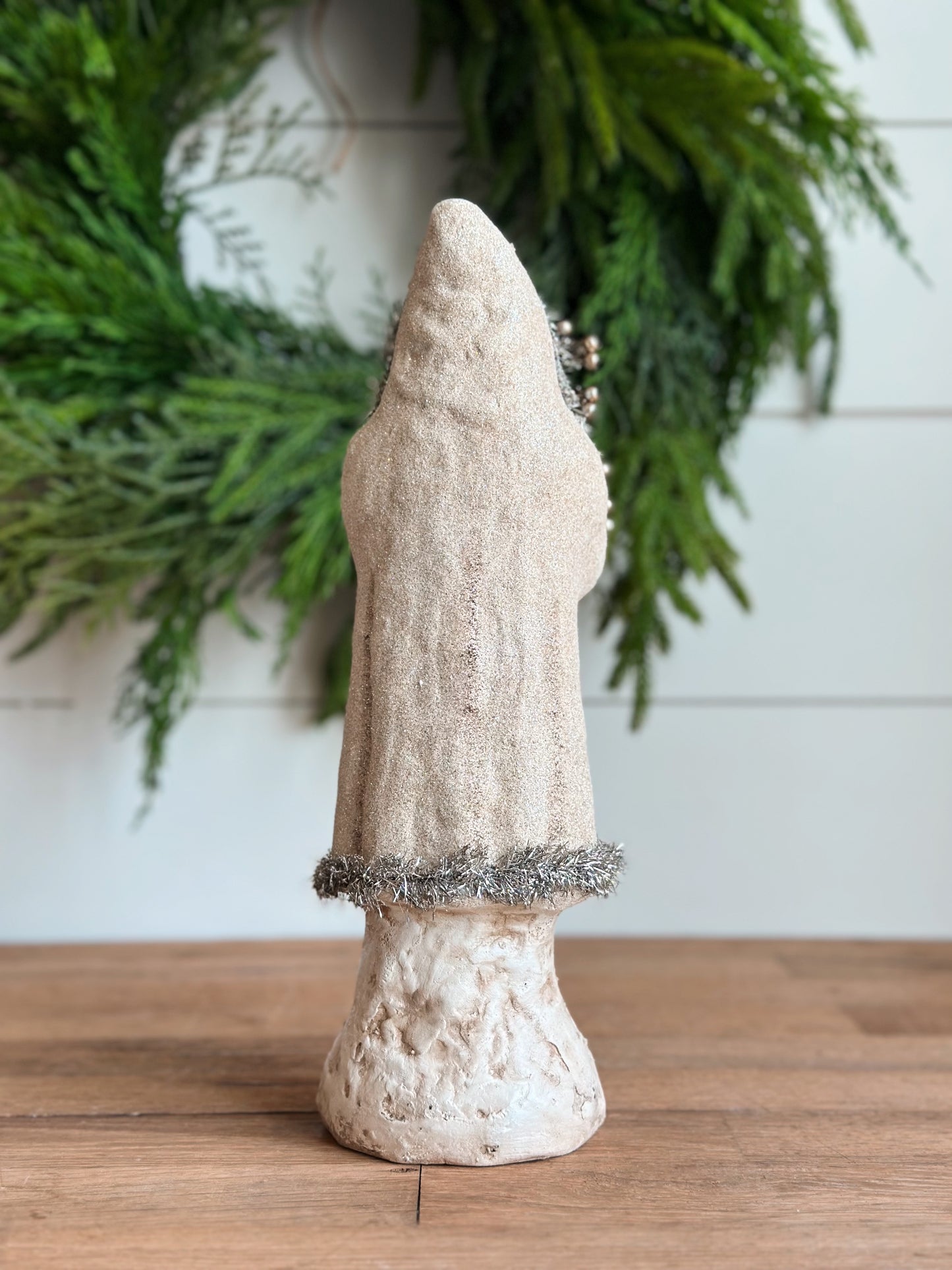 Old World Tinsel Santa Claus