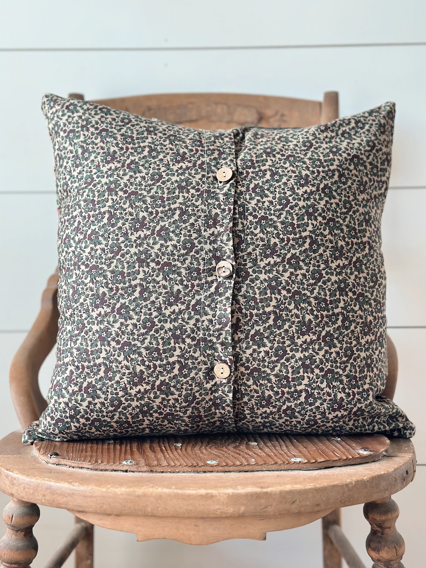 Homespun Patchwork Pillow Cover