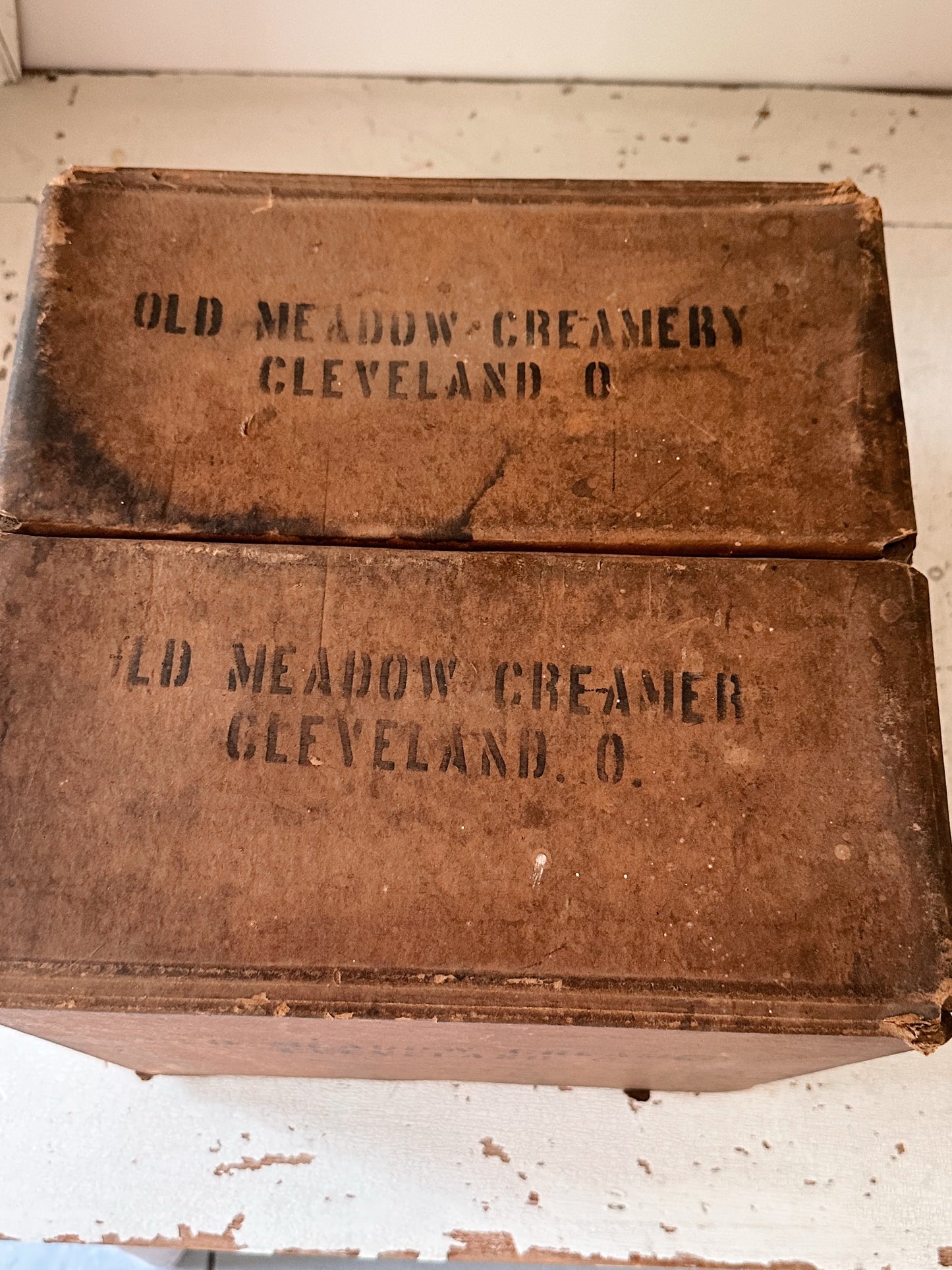 Vintage Dairy Box, Dairymen’s Ohio Farmers Milk