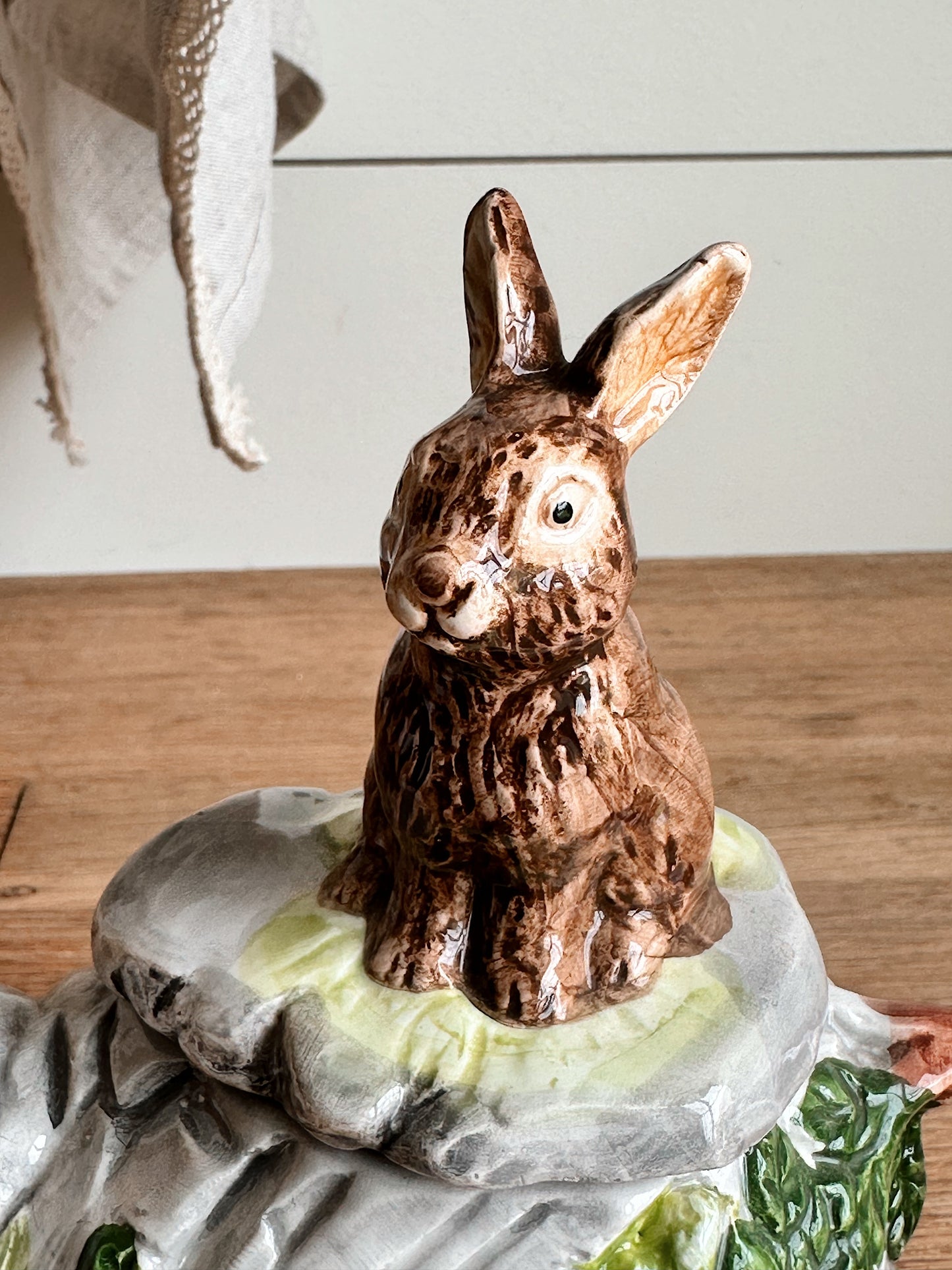 Vintage Woodland Bunnies Tea Pot