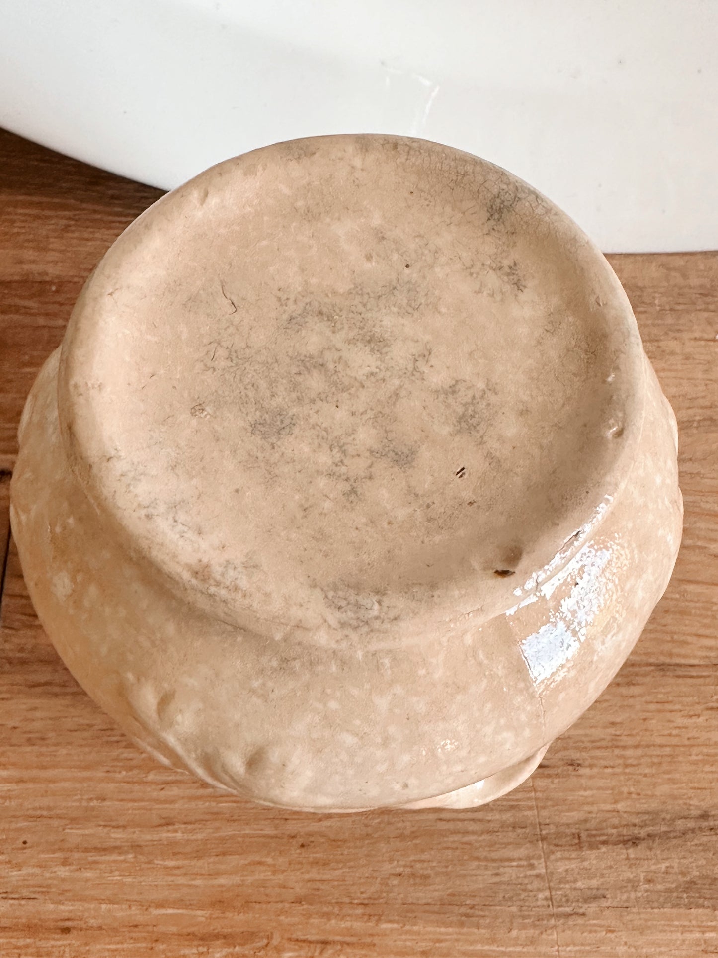 Beautifully Stained Ironstone Sugar Pot