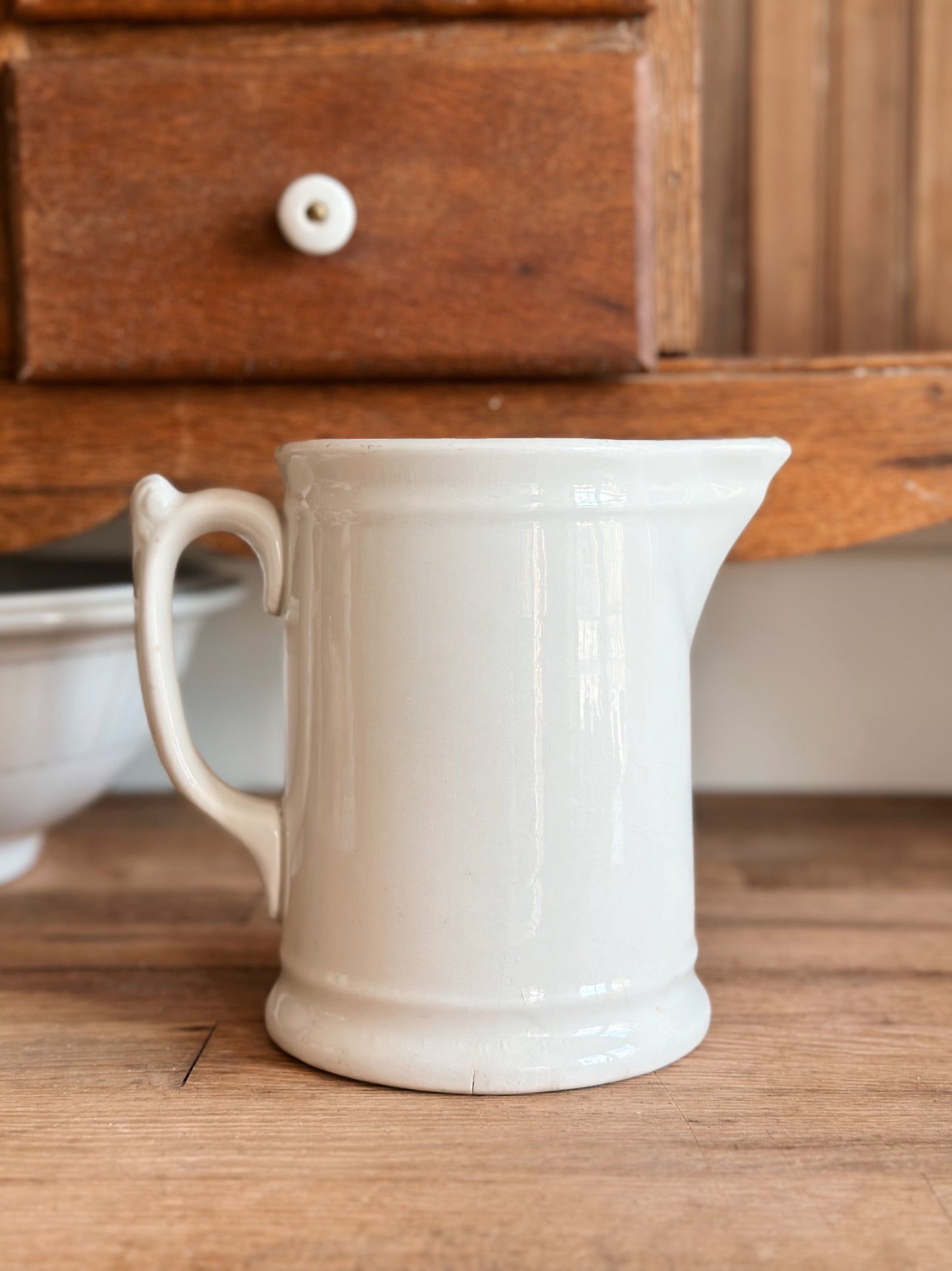 Vintage Ironstone Milk Pitcher, Chester Hotel China