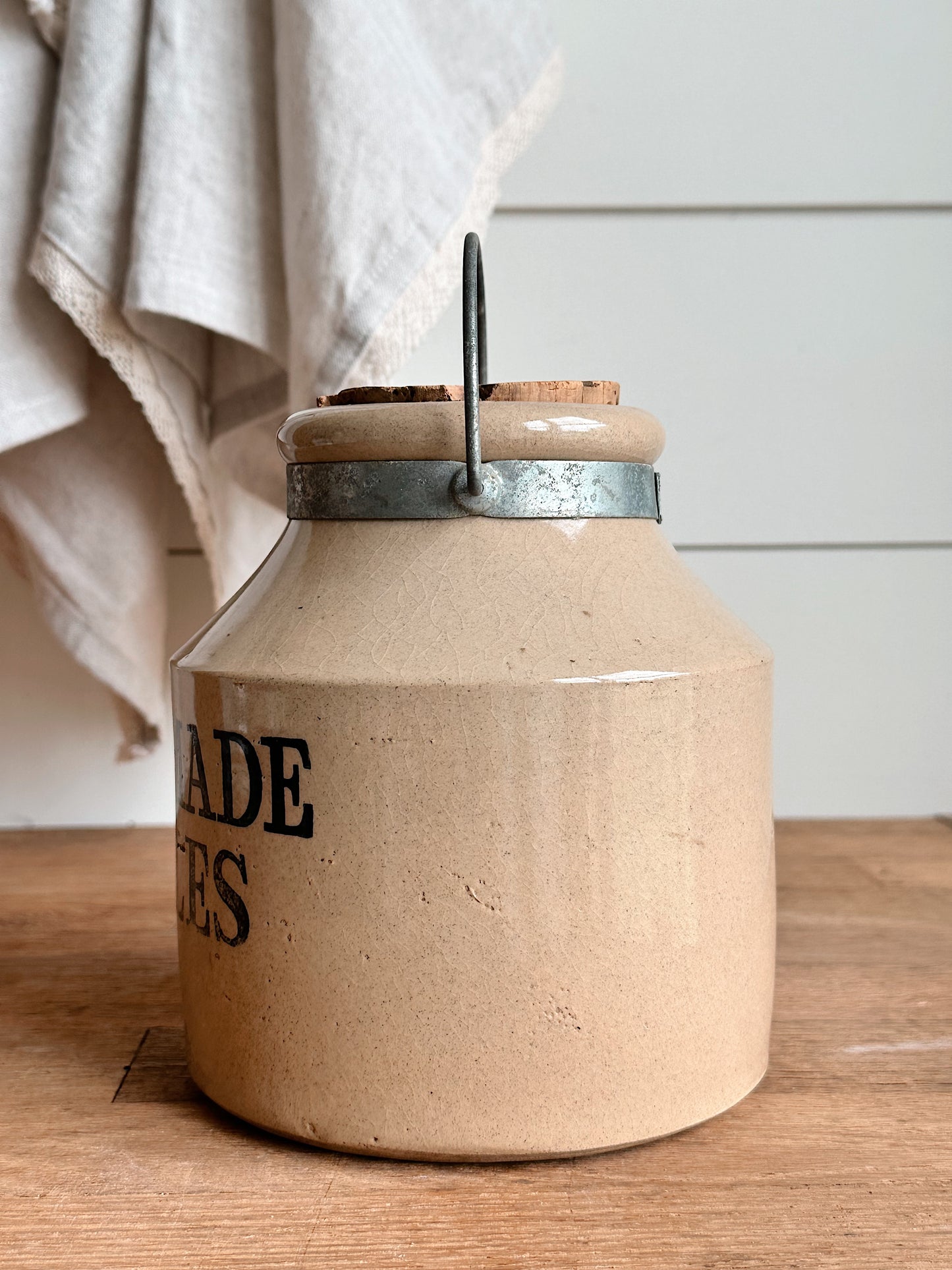 Vintage Stoneware Pickle Crock, Made in England